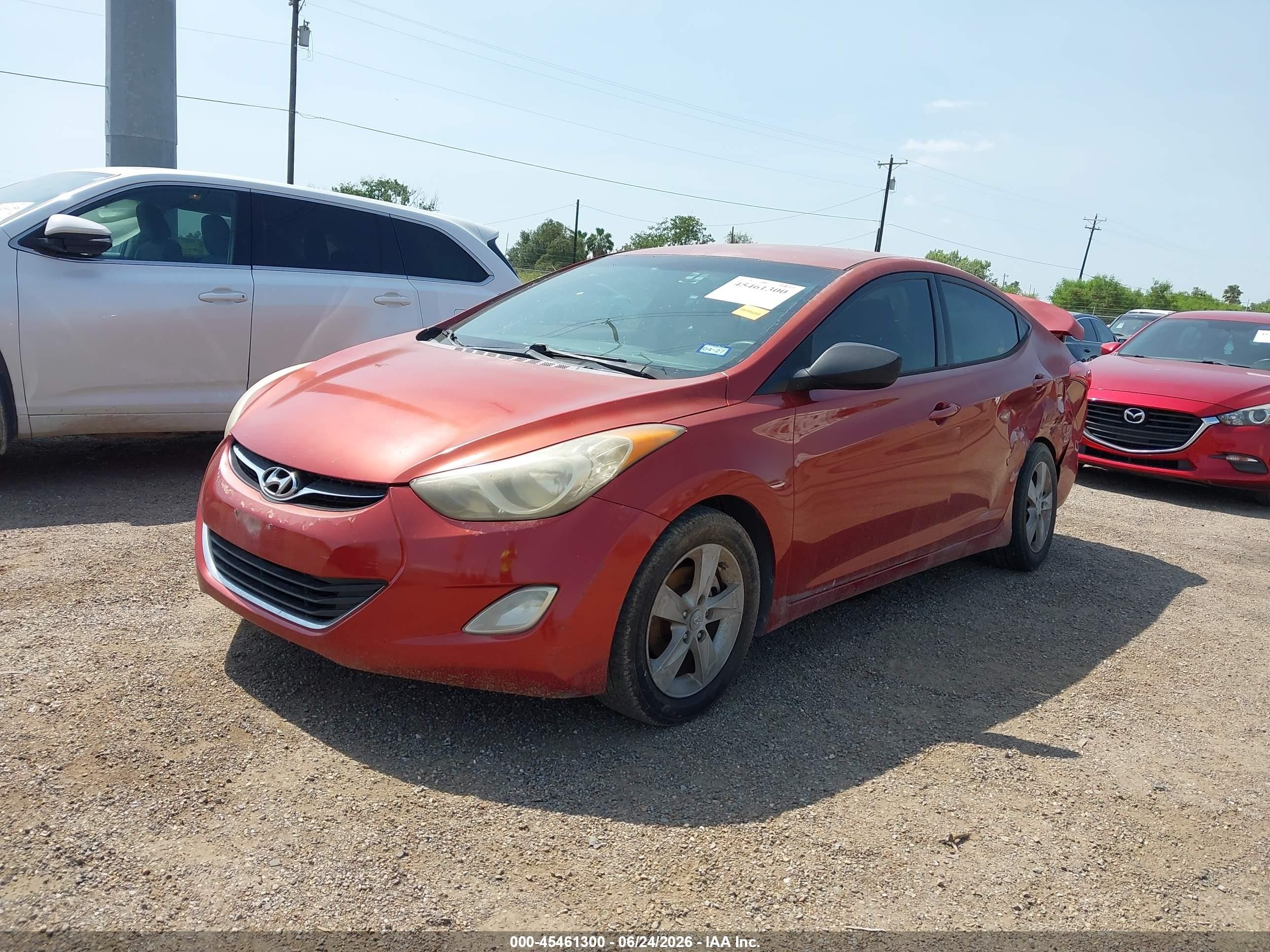 2012 Hyundai Elantra Gls (ulsan Plant) Red vin: KMHDH4AE6CU444990