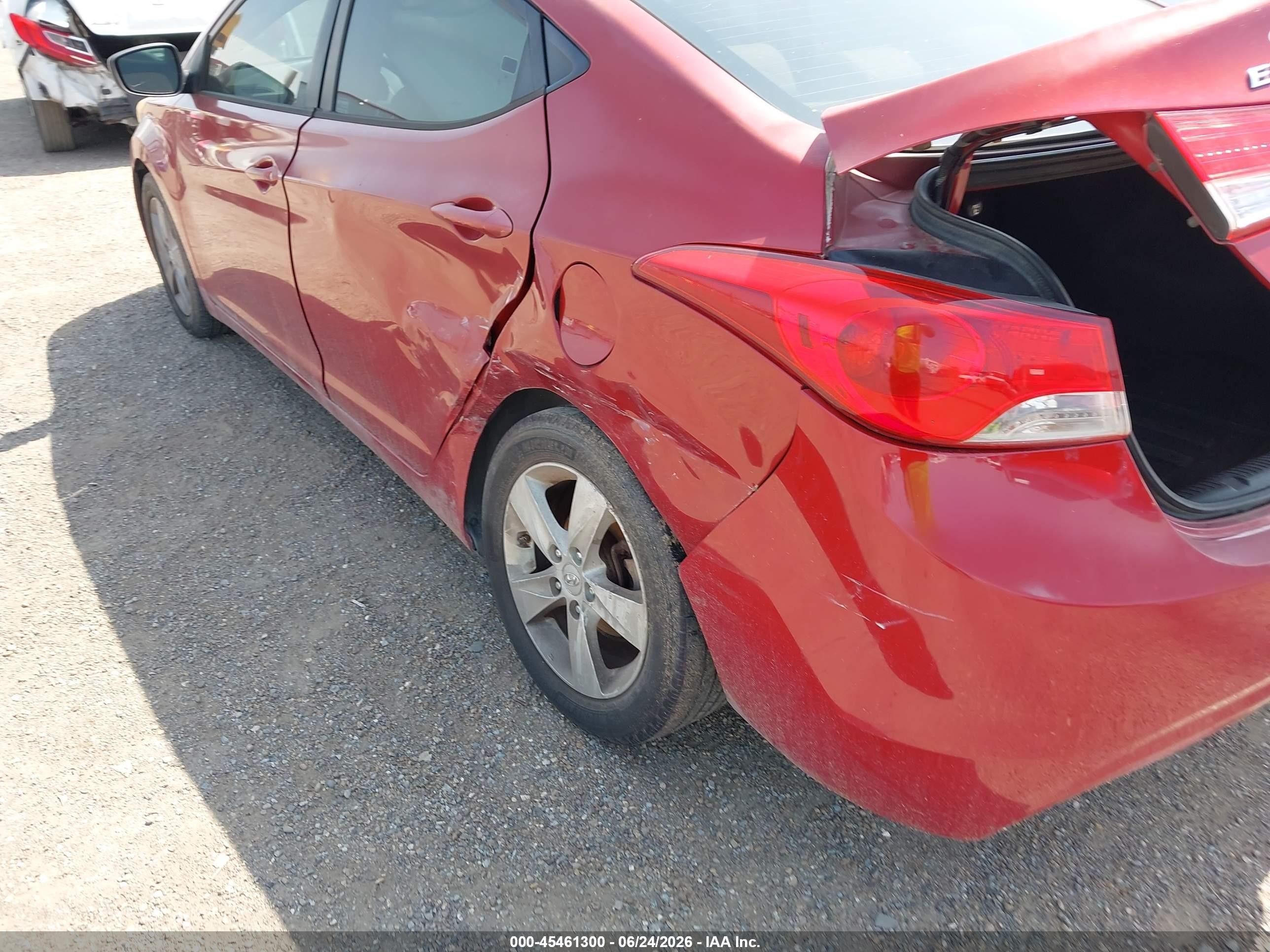 2012 Hyundai Elantra Gls (ulsan Plant) Red vin: KMHDH4AE6CU444990