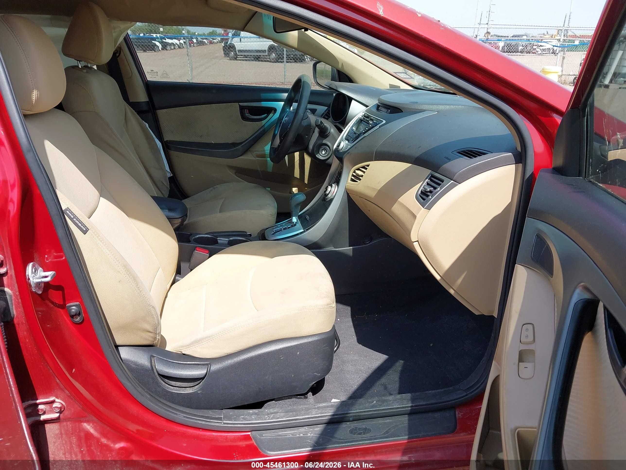 2012 Hyundai Elantra Gls (ulsan Plant) Red vin: KMHDH4AE6CU444990