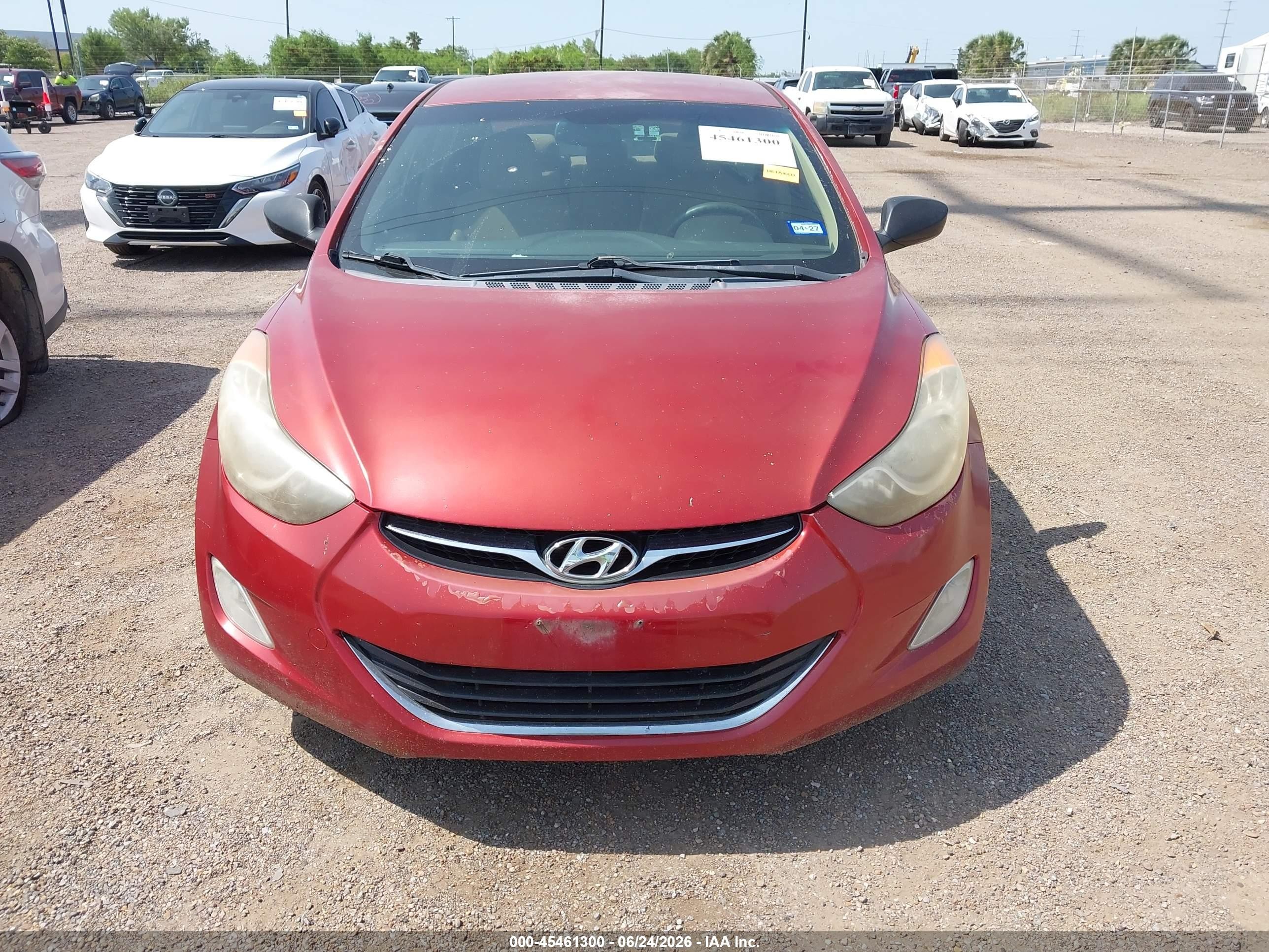 2012 Hyundai Elantra Gls (ulsan Plant) Red vin: KMHDH4AE6CU444990