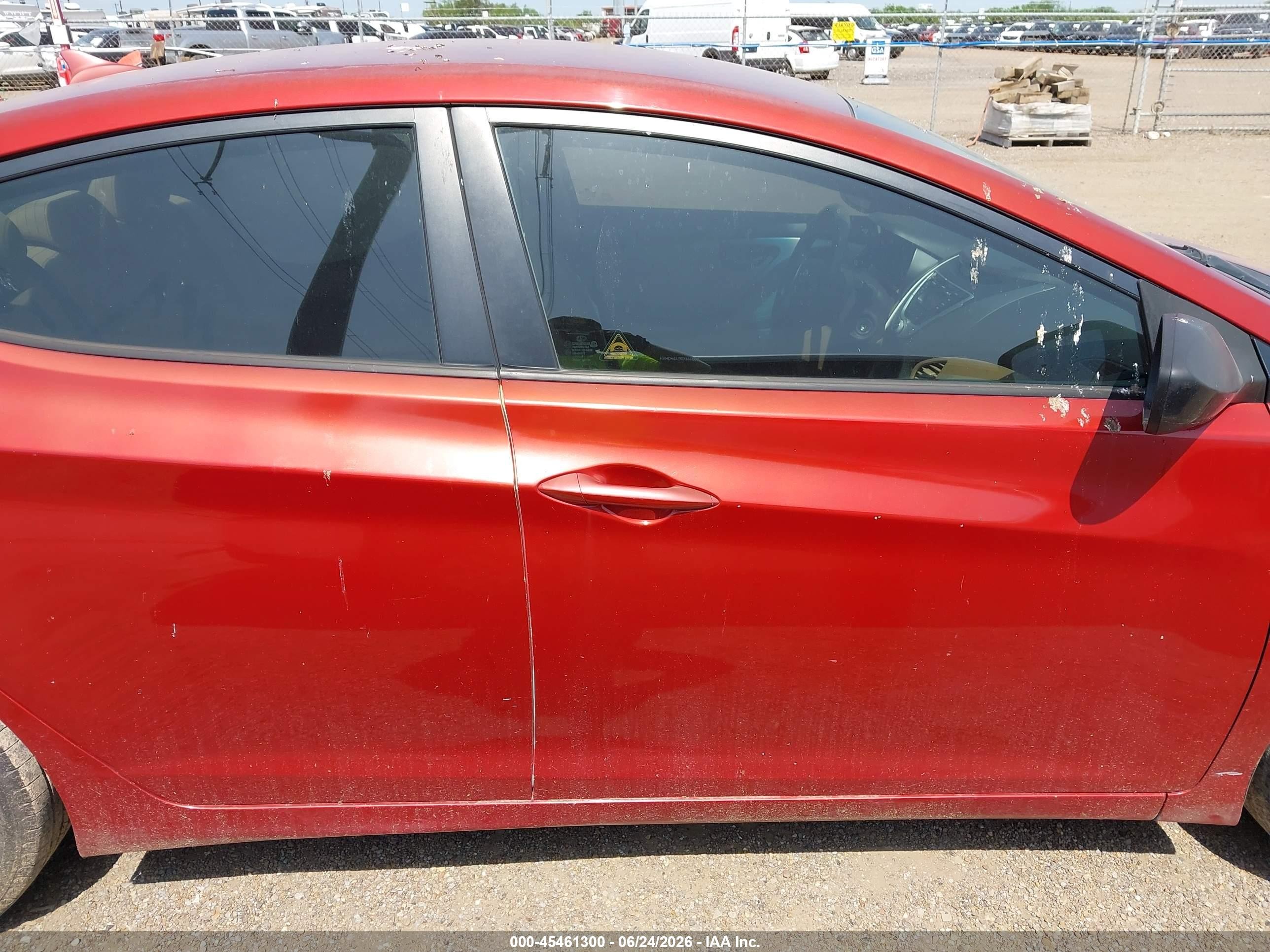 2012 Hyundai Elantra Gls (ulsan Plant) Red vin: KMHDH4AE6CU444990