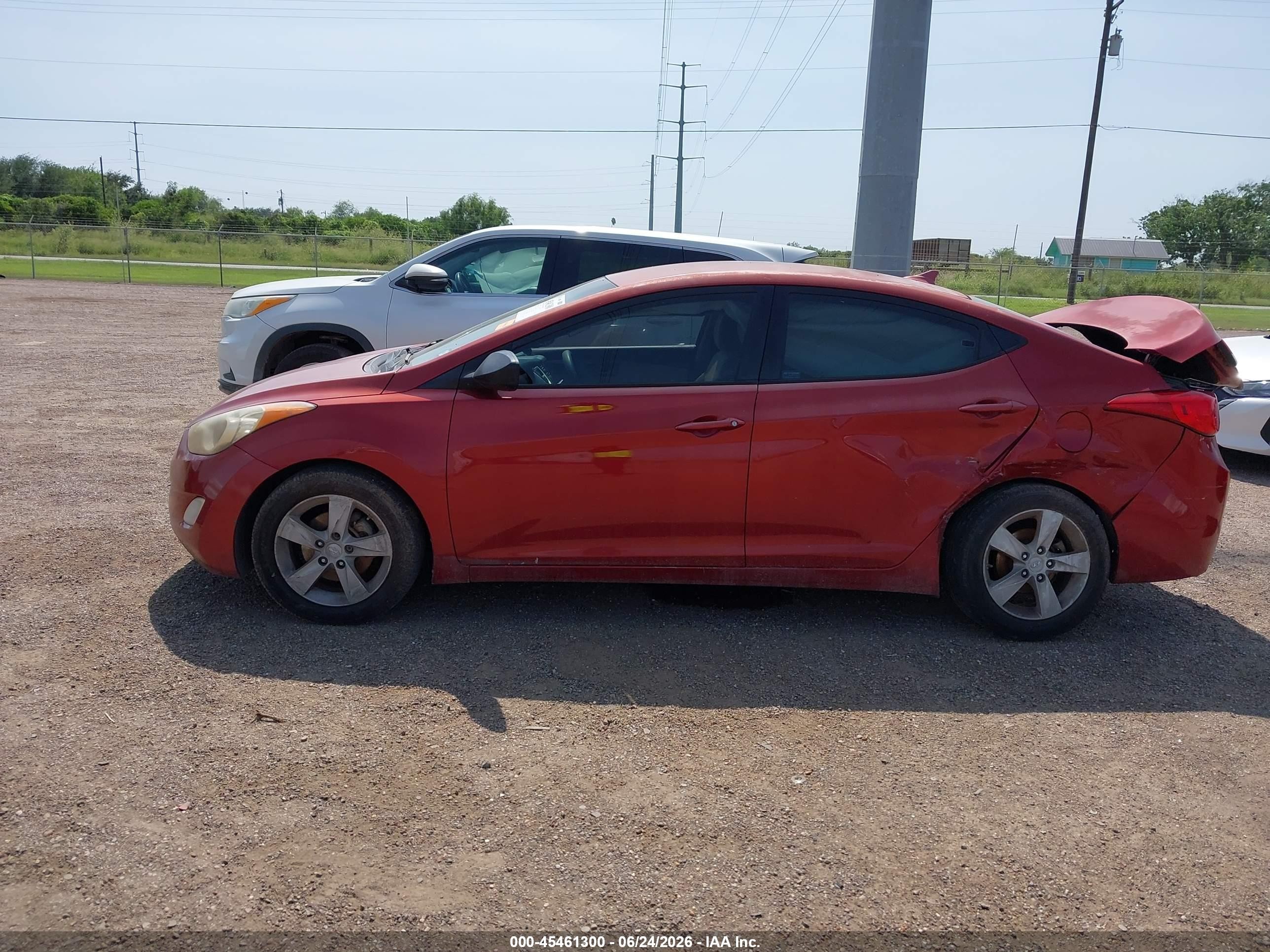 2012 Hyundai Elantra Gls (ulsan Plant) Red vin: KMHDH4AE6CU444990