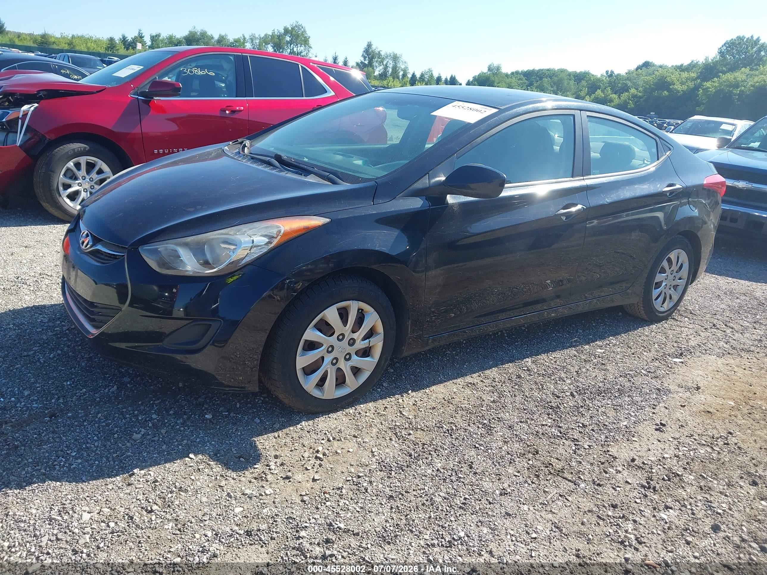 2012 Hyundai Elantra Gls (ulsan Plant) Black vin: KMHDH4AE6CU456718