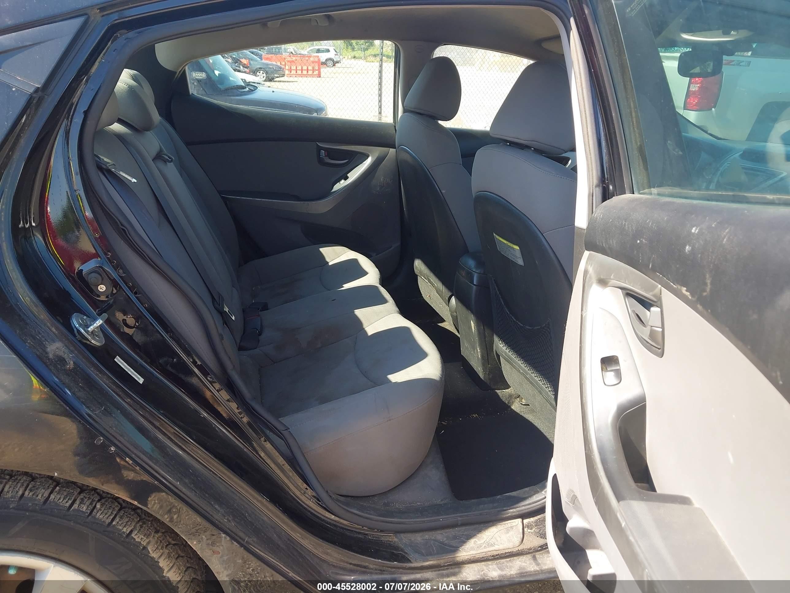 2012 Hyundai Elantra Gls (ulsan Plant) Black vin: KMHDH4AE6CU456718