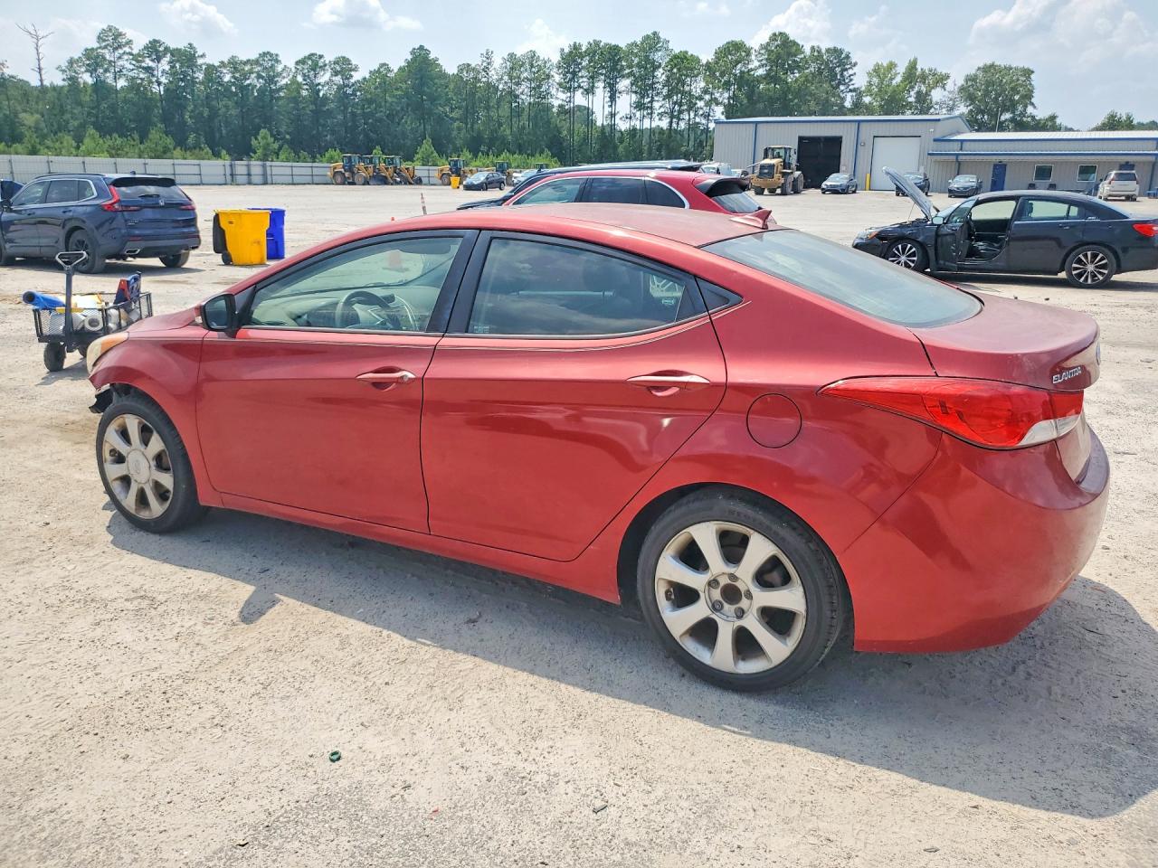 2012 Hyundai Elantra Limited Бордовый vin: KMHDH4AE6CU460266