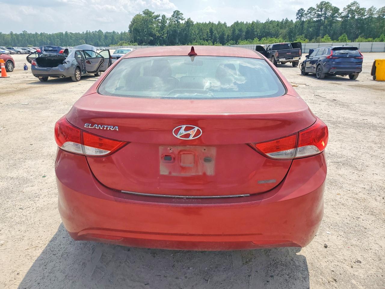2012 Hyundai Elantra Limited Бордовый vin: KMHDH4AE6CU460266