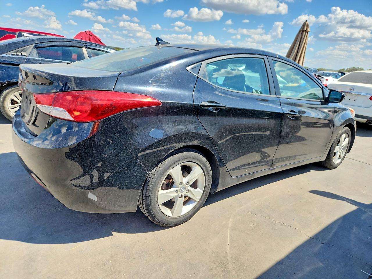 2012 Hyundai Elantra Gls Black vin: KMHDH4AE6CU464785