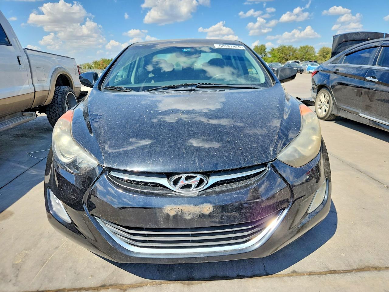 2012 Hyundai Elantra Gls Black vin: KMHDH4AE6CU464785