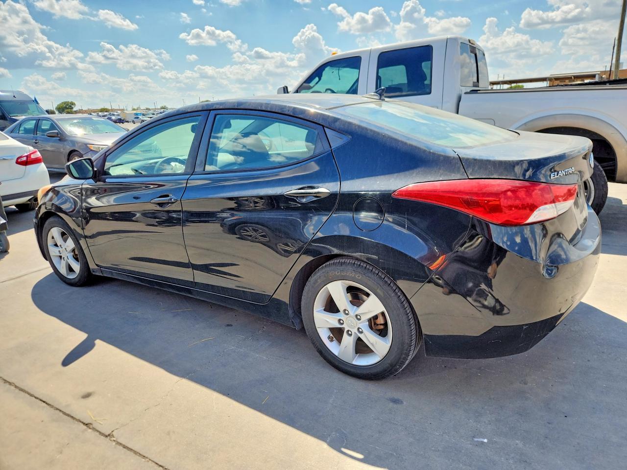 2012 Hyundai Elantra Gls Black vin: KMHDH4AE6CU464785