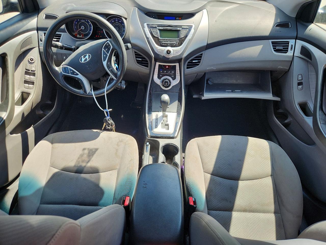 2012 Hyundai Elantra Gls Black vin: KMHDH4AE6CU464785