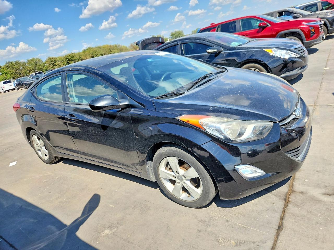 2012 Hyundai Elantra Gls Black vin: KMHDH4AE6CU464785
