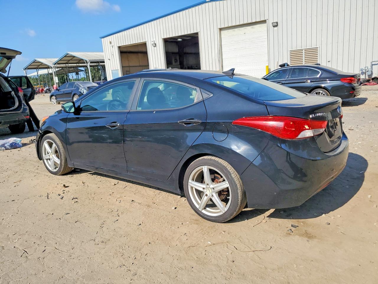 2012 Hyundai Elantra Limited Black vin: KMHDH4AE6CU475818