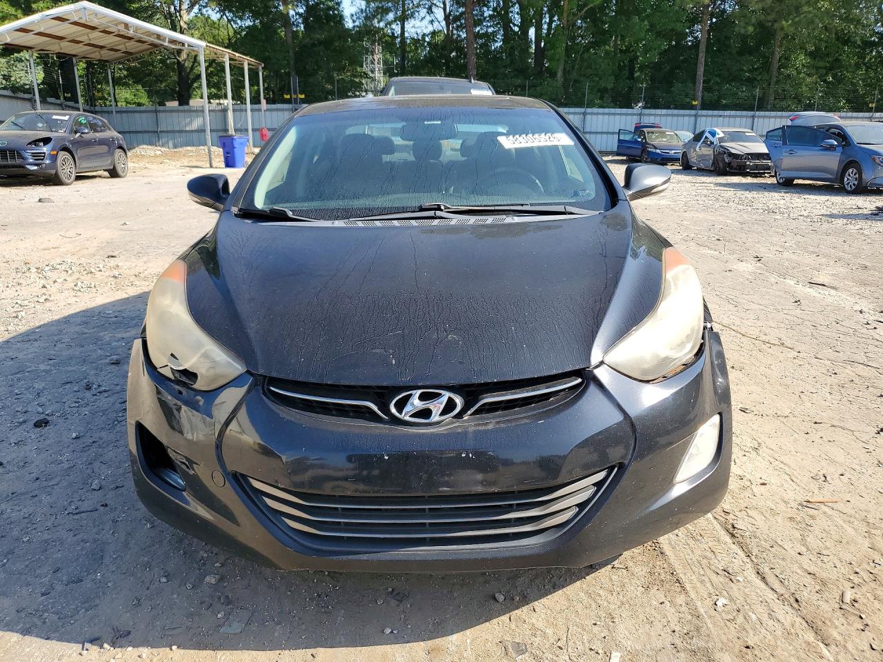 2012 Hyundai Elantra Limited Black vin: KMHDH4AE6CU475818