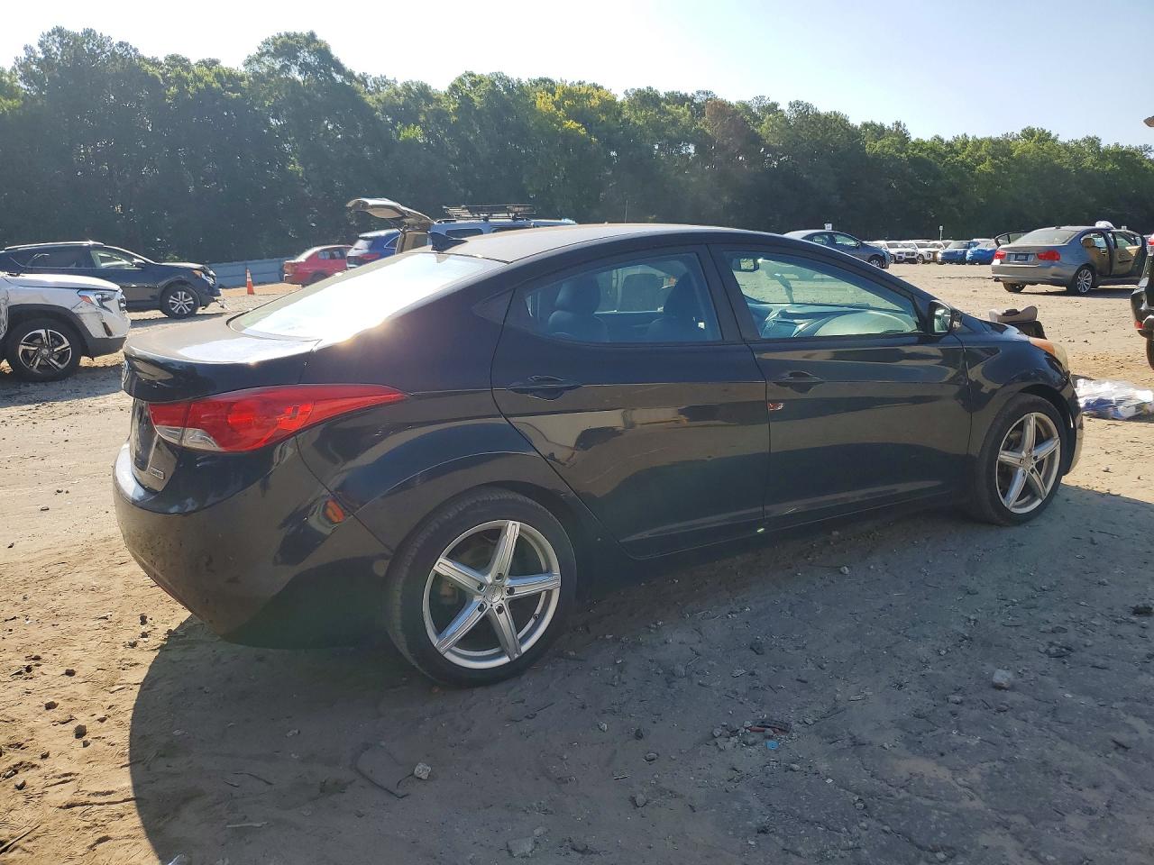 2012 Hyundai Elantra Limited Black vin: KMHDH4AE6CU475818