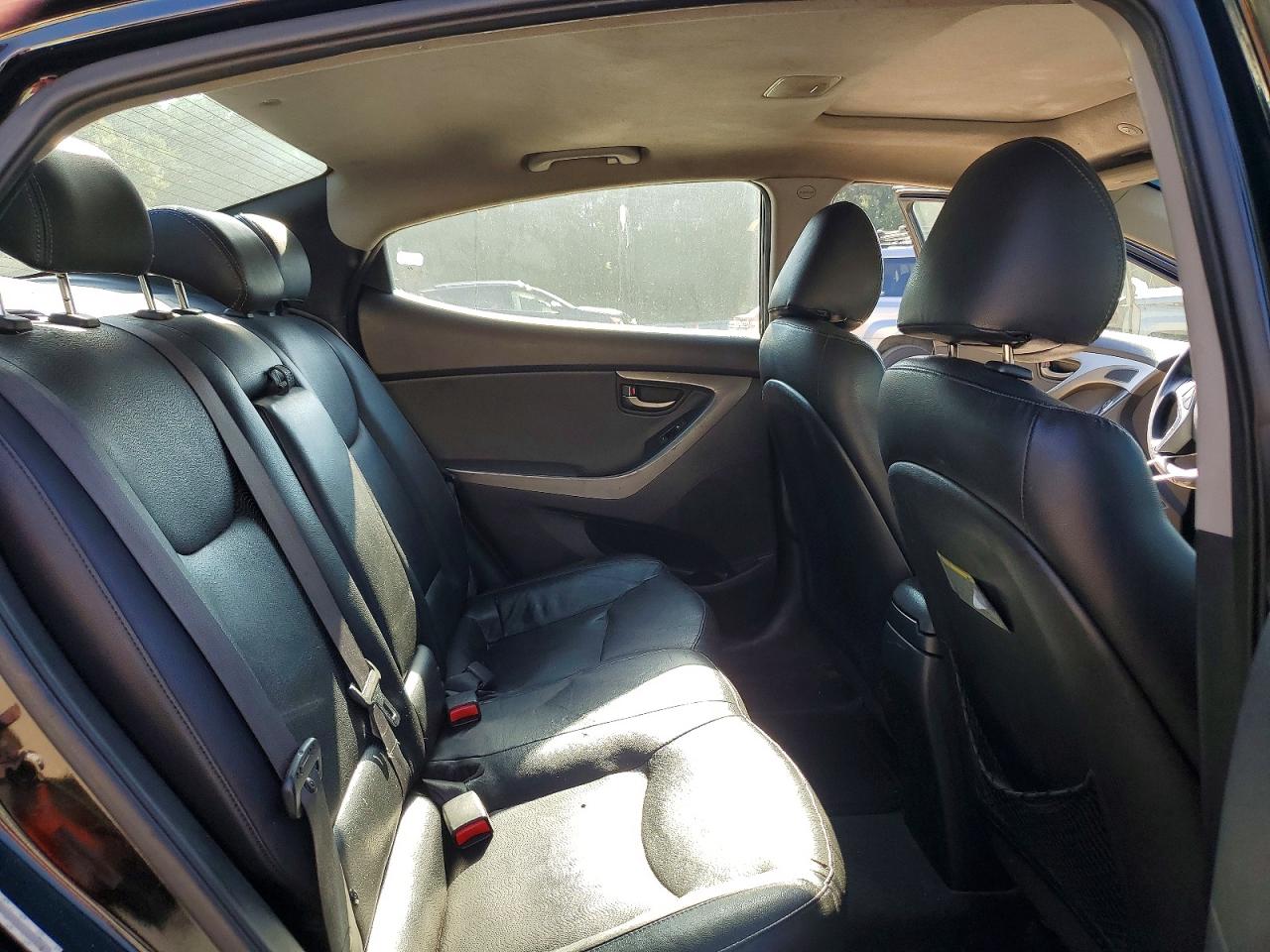 2012 Hyundai Elantra Limited Black vin: KMHDH4AE6CU475818