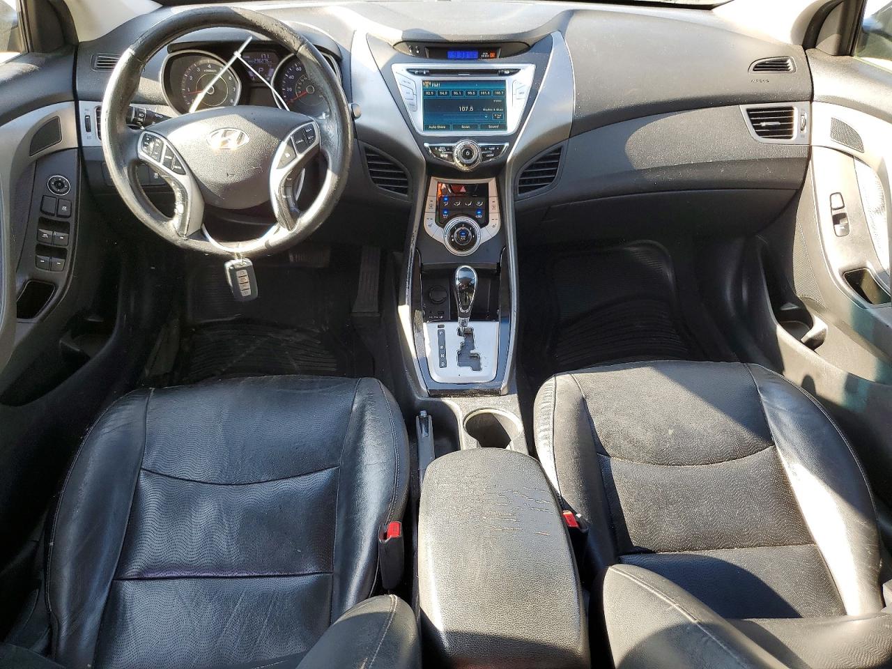 2012 Hyundai Elantra Limited Black vin: KMHDH4AE6CU475818
