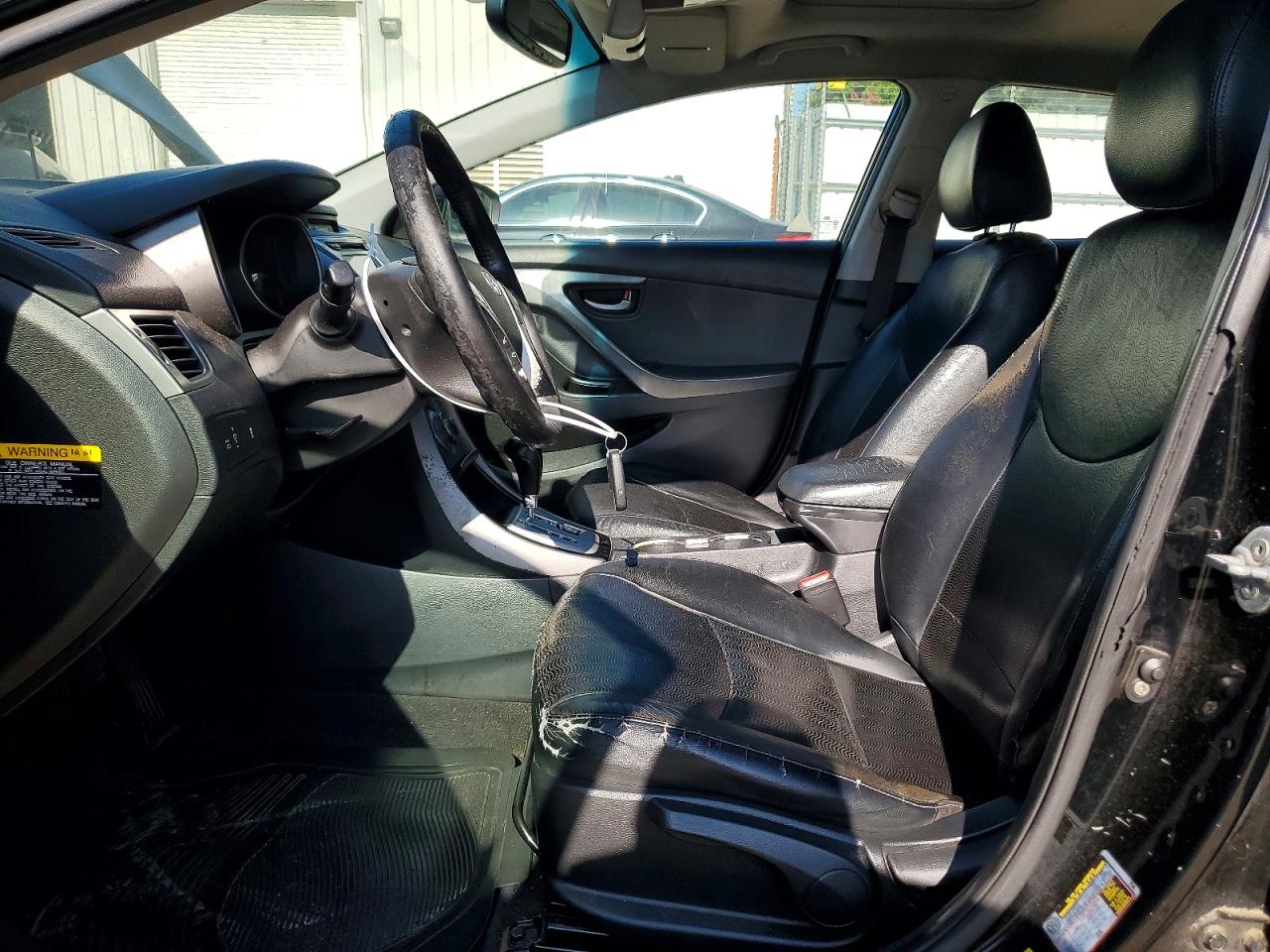 2012 Hyundai Elantra Limited Black vin: KMHDH4AE6CU475818