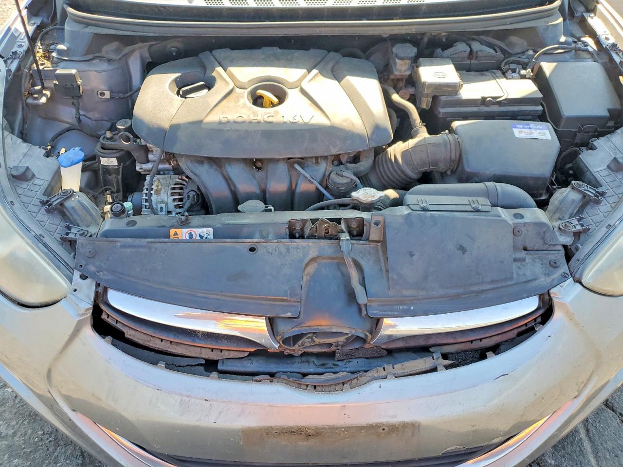2013 Hyundai Elantra Gls Серый vin: KMHDH4AE6DU489722