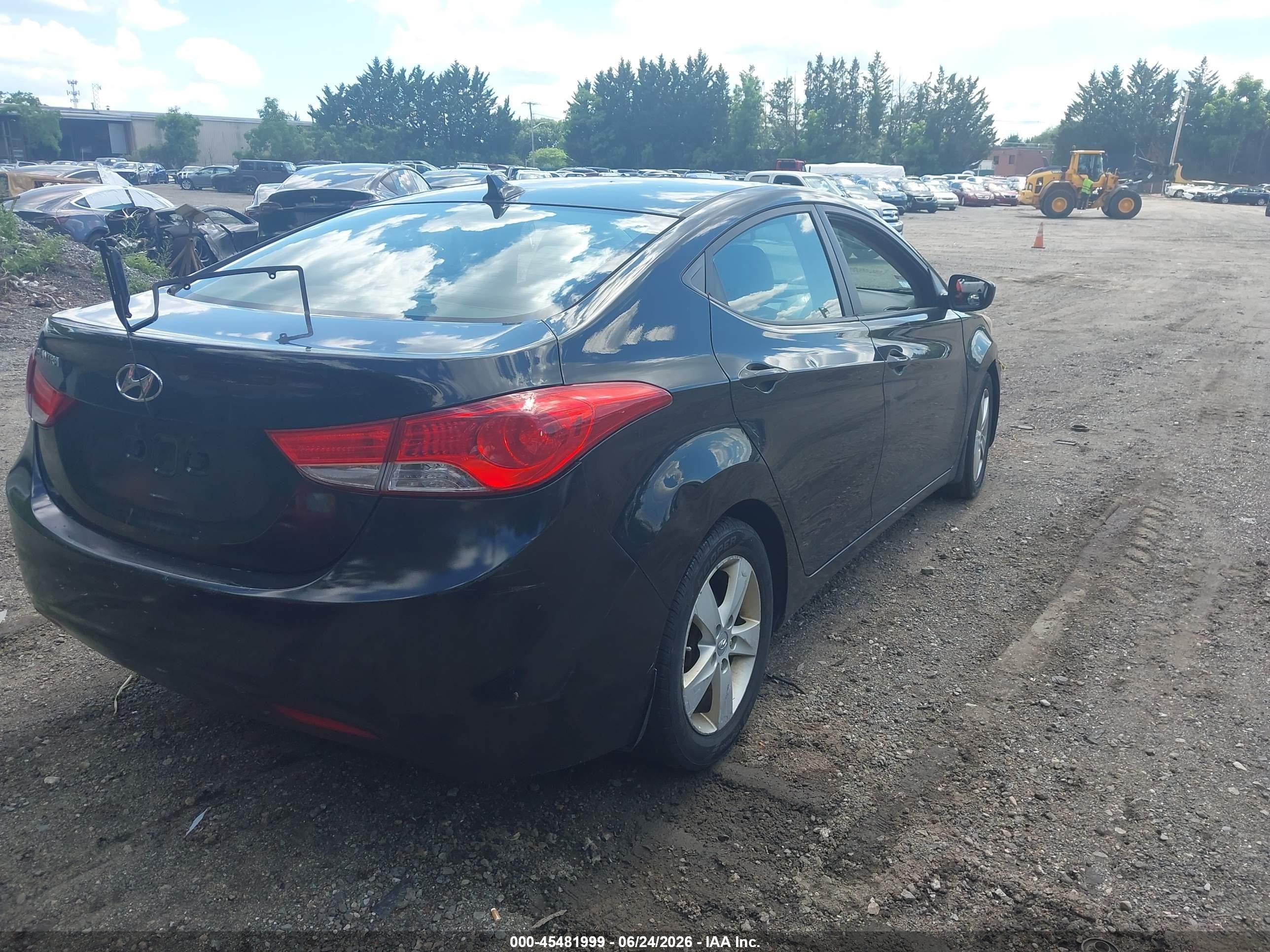 2013 Hyundai Elantra Gls Черный vin: KMHDH4AE6DU503540