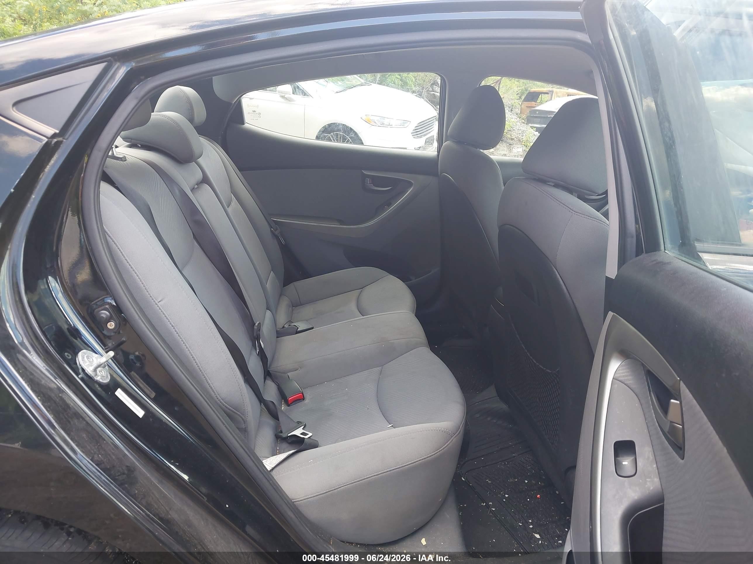 2013 Hyundai Elantra Gls Черный vin: KMHDH4AE6DU503540