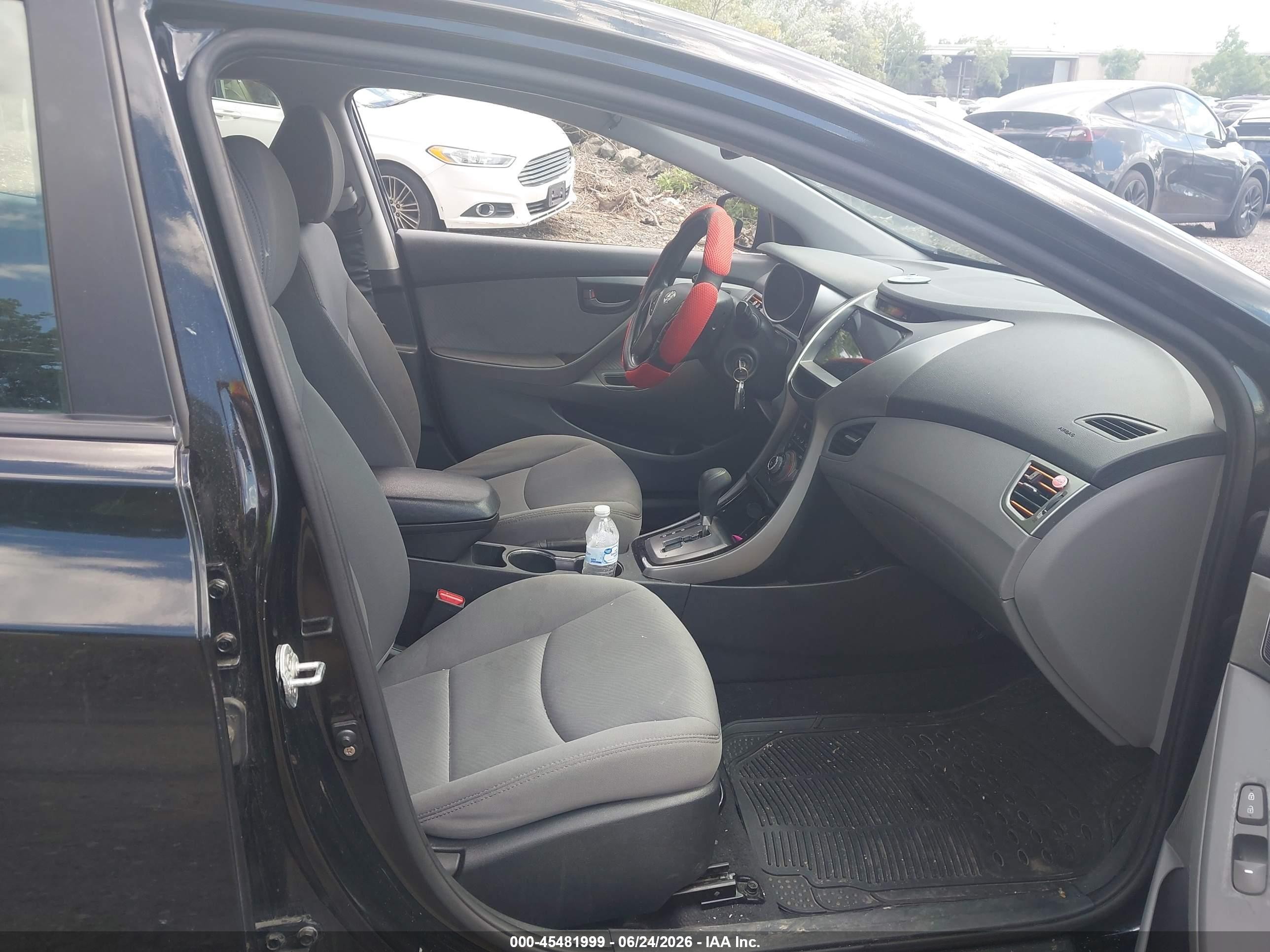 2013 Hyundai Elantra Gls Черный vin: KMHDH4AE6DU503540