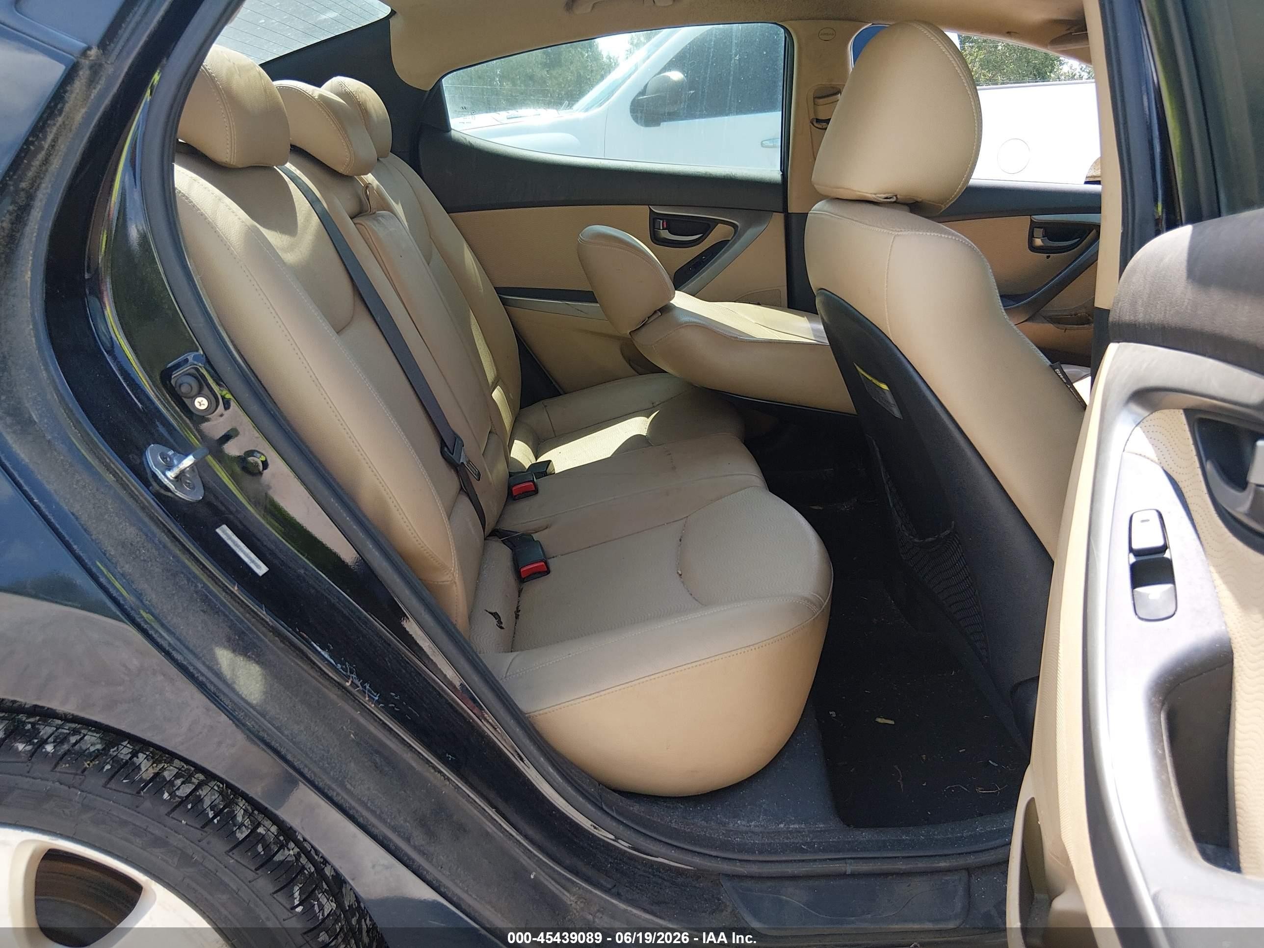 2013 Hyundai Elantra Limited Black vin: KMHDH4AE6DU508897