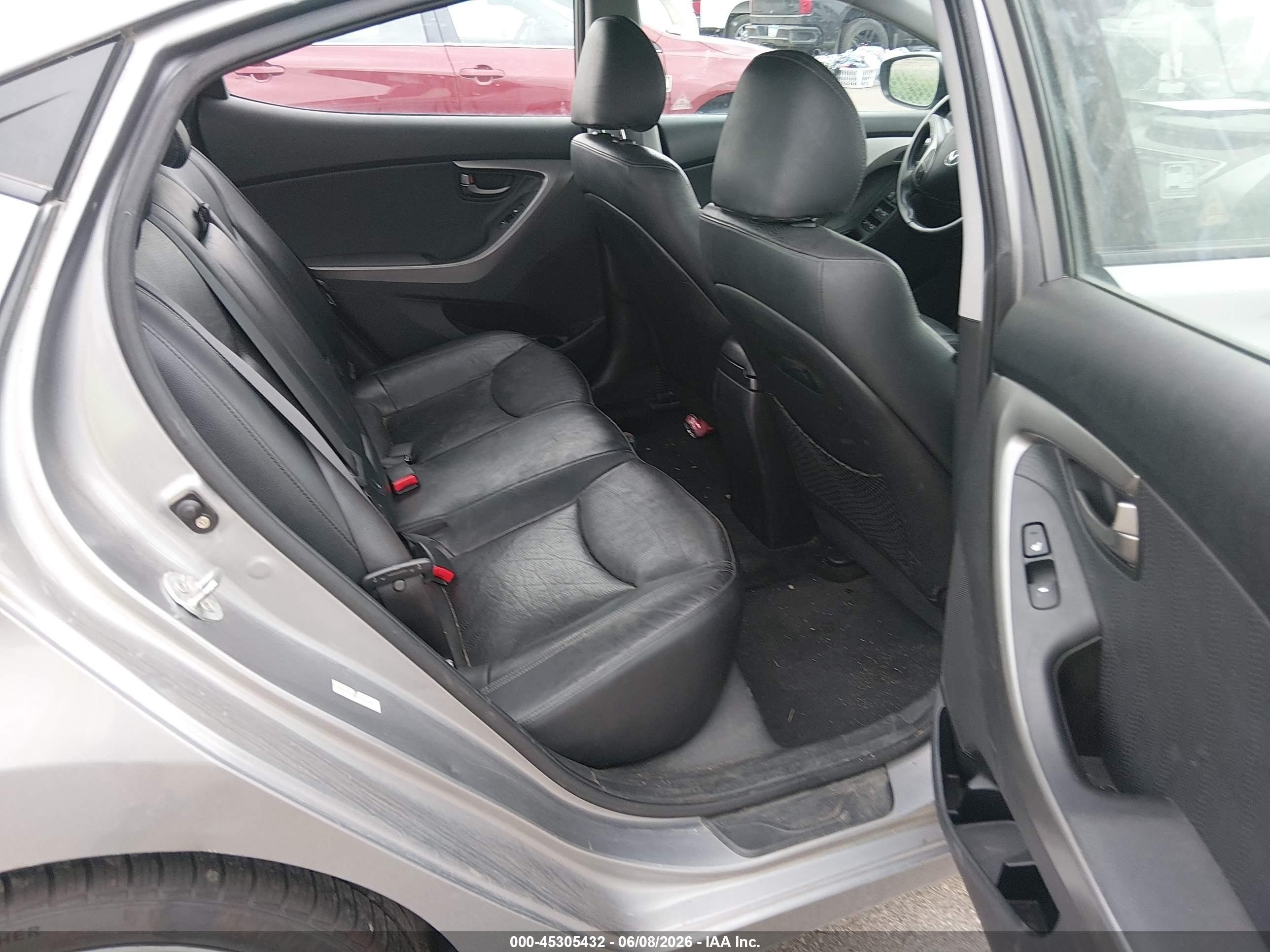 2013 Hyundai Elantra Limited Gray vin: KMHDH4AE6DU521505