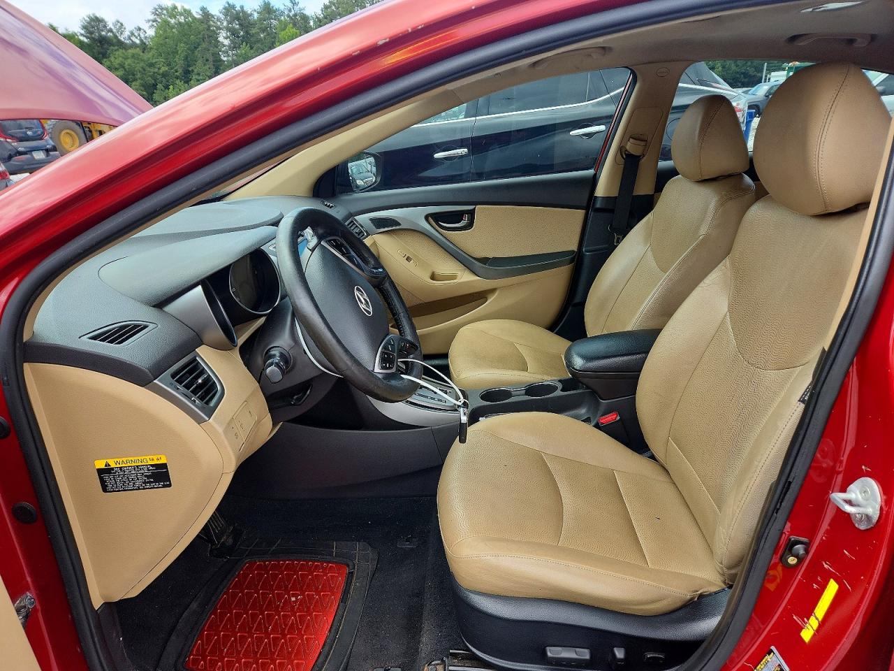 2013 Hyundai Elantra Limited Burgundy vin: KMHDH4AE6DU526834