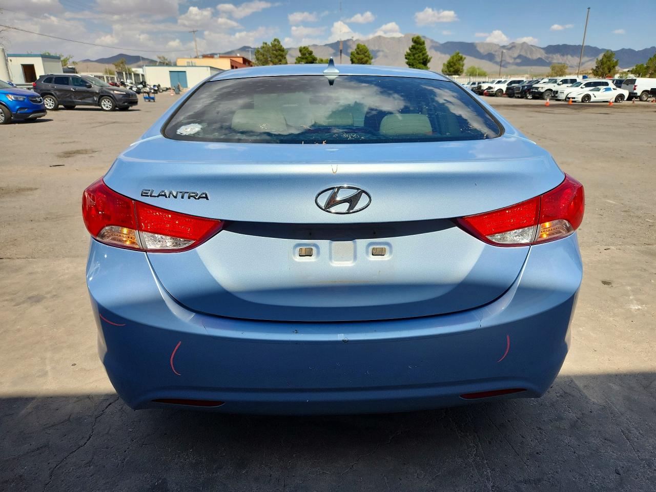 2013 Hyundai Elantra Gls Blue vin: KMHDH4AE6DU537834