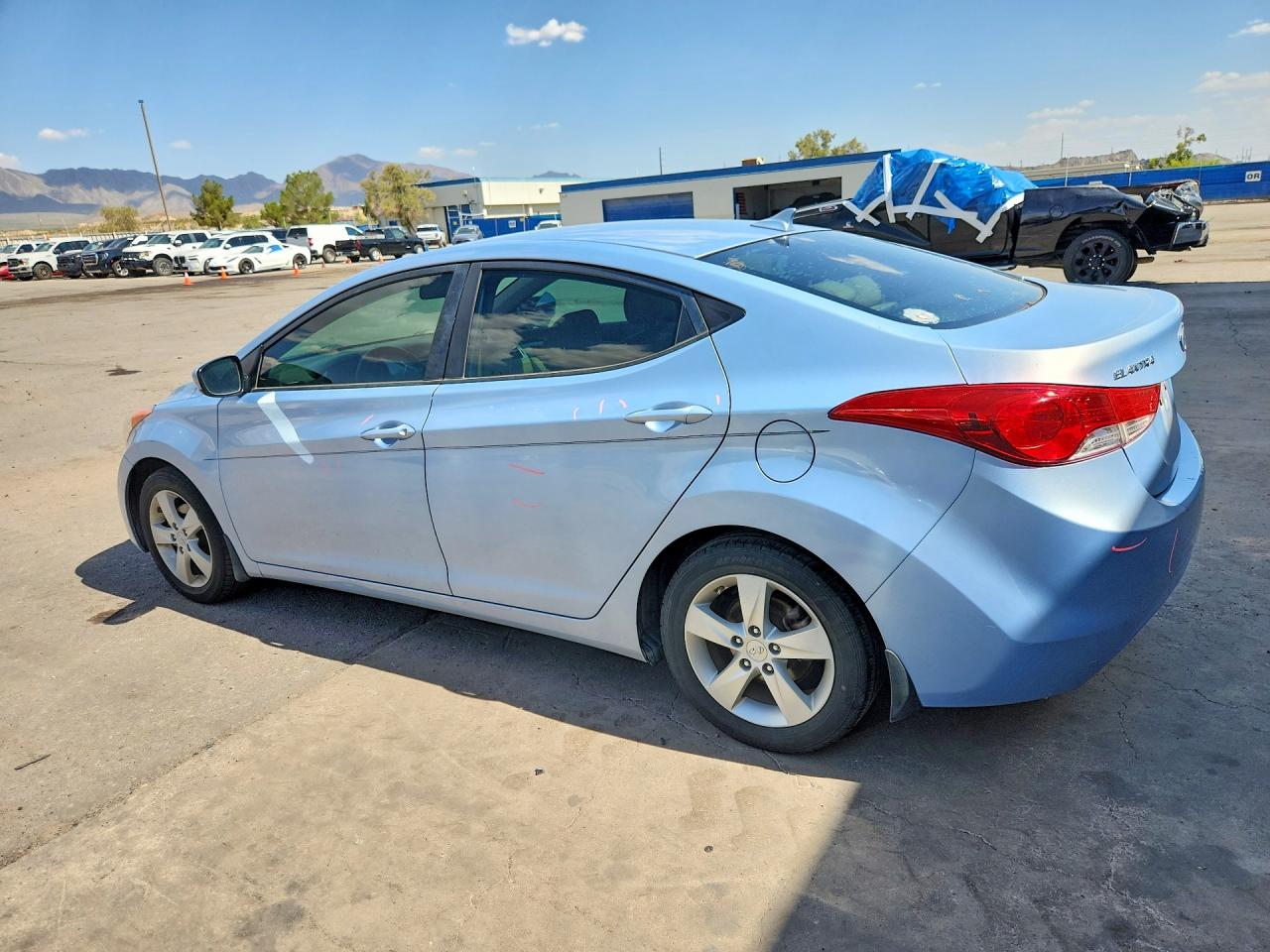 2013 Hyundai Elantra Gls Blue vin: KMHDH4AE6DU537834