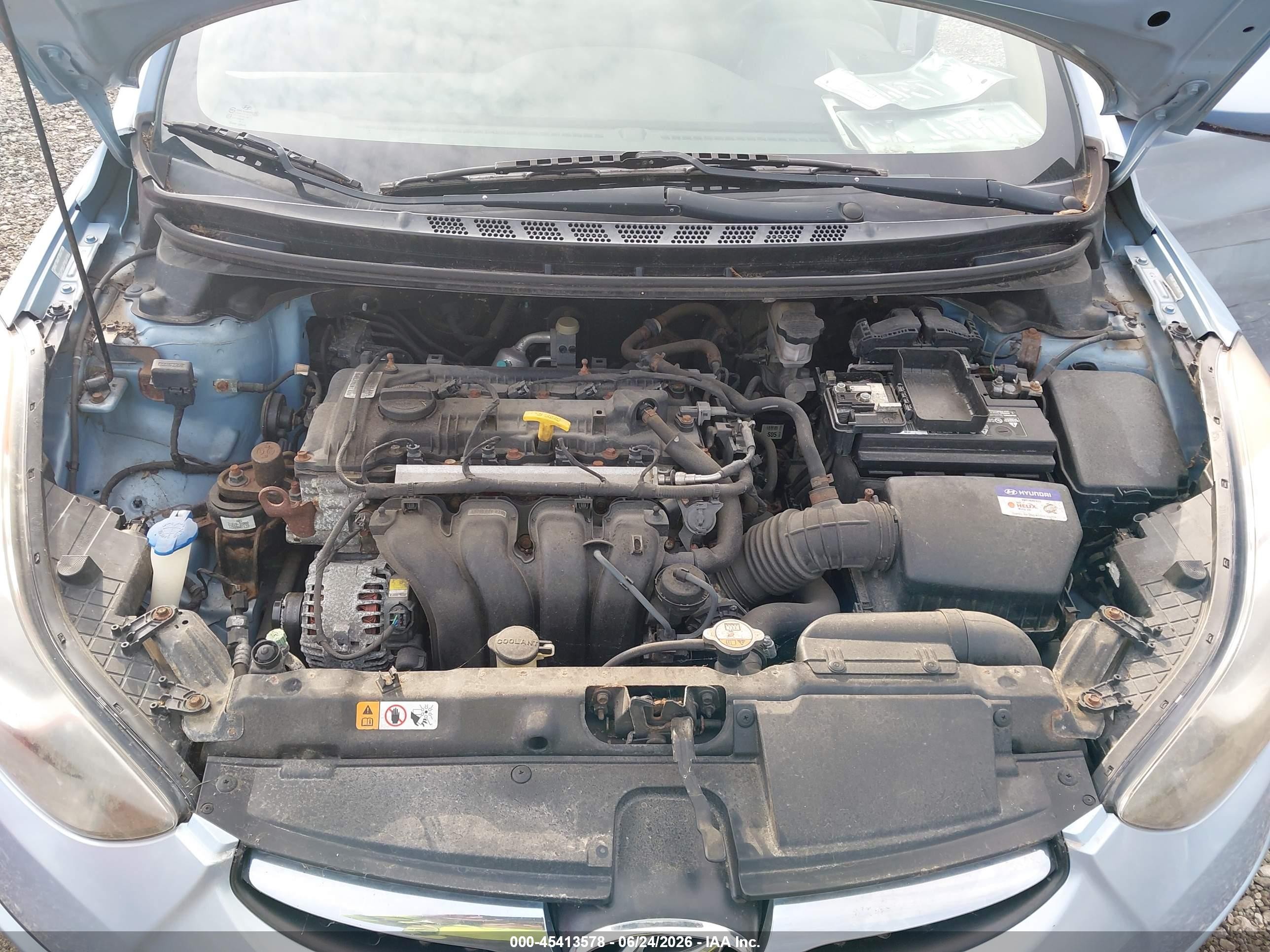 2013 Hyundai Elantra Gls Blue vin: KMHDH4AE6DU539700