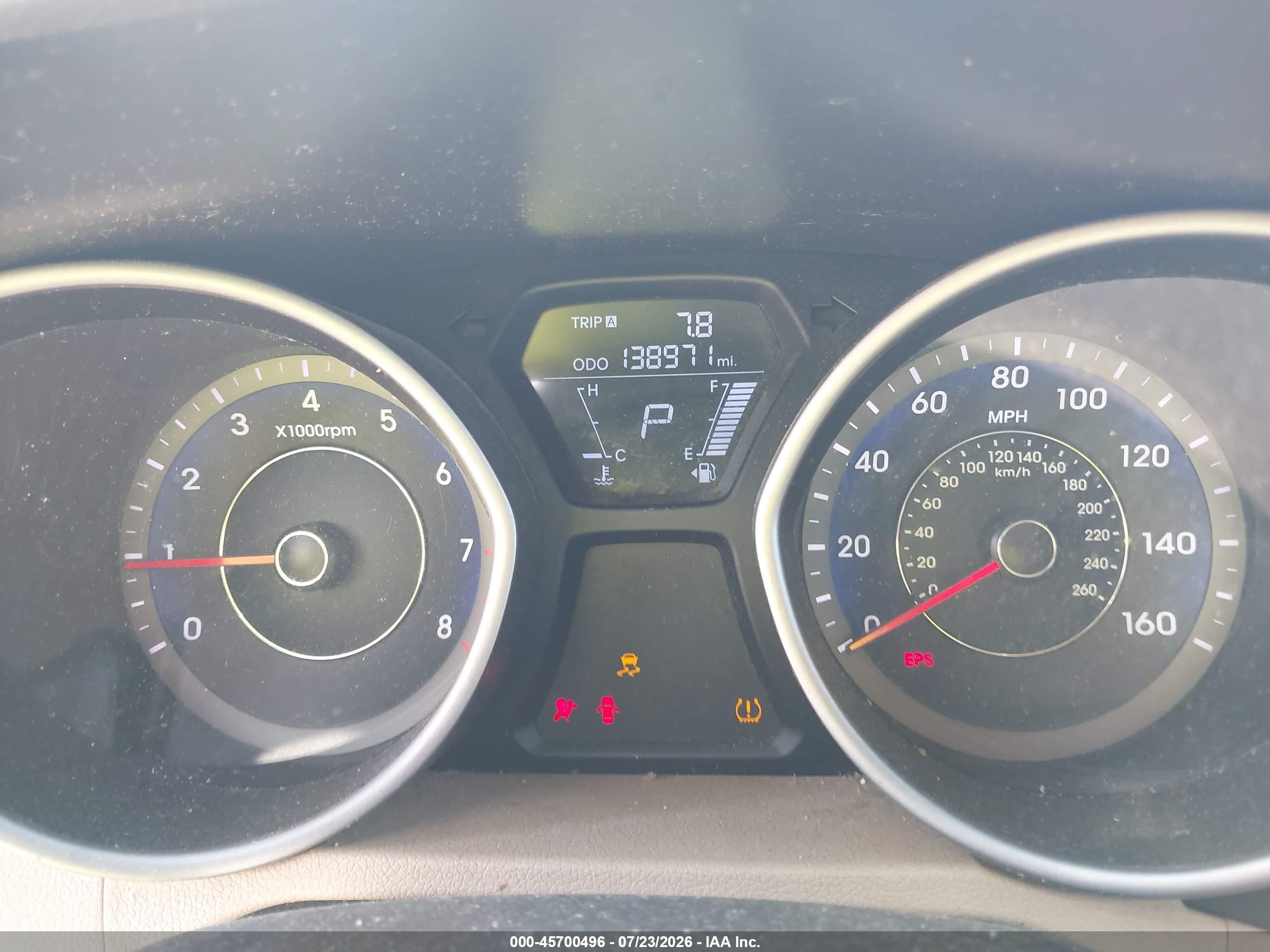 2013 Hyundai Elantra Gls Light Blue vin: KMHDH4AE6DU548185