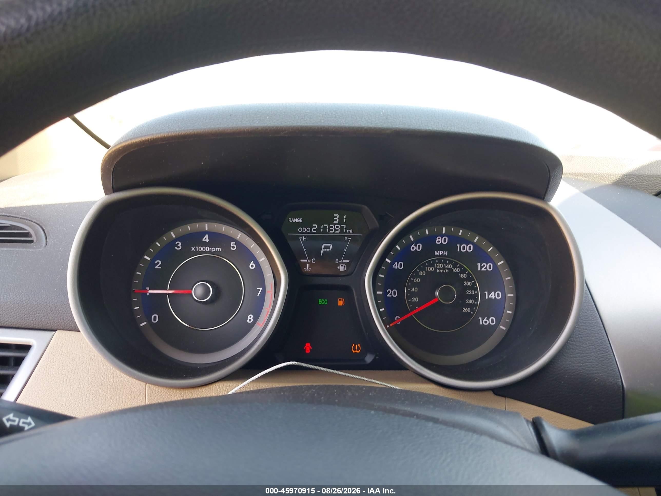 2013 Hyundai Elantra Gls Черный vin: KMHDH4AE6DU556822