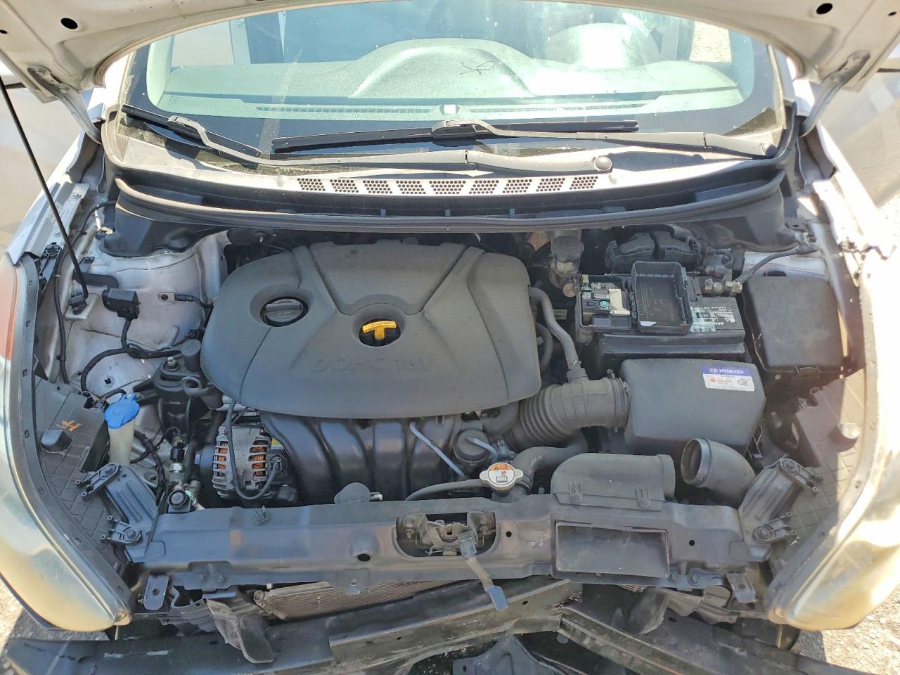 2013 Hyundai Elantra Gls Silver vin: KMHDH4AE6DU565231