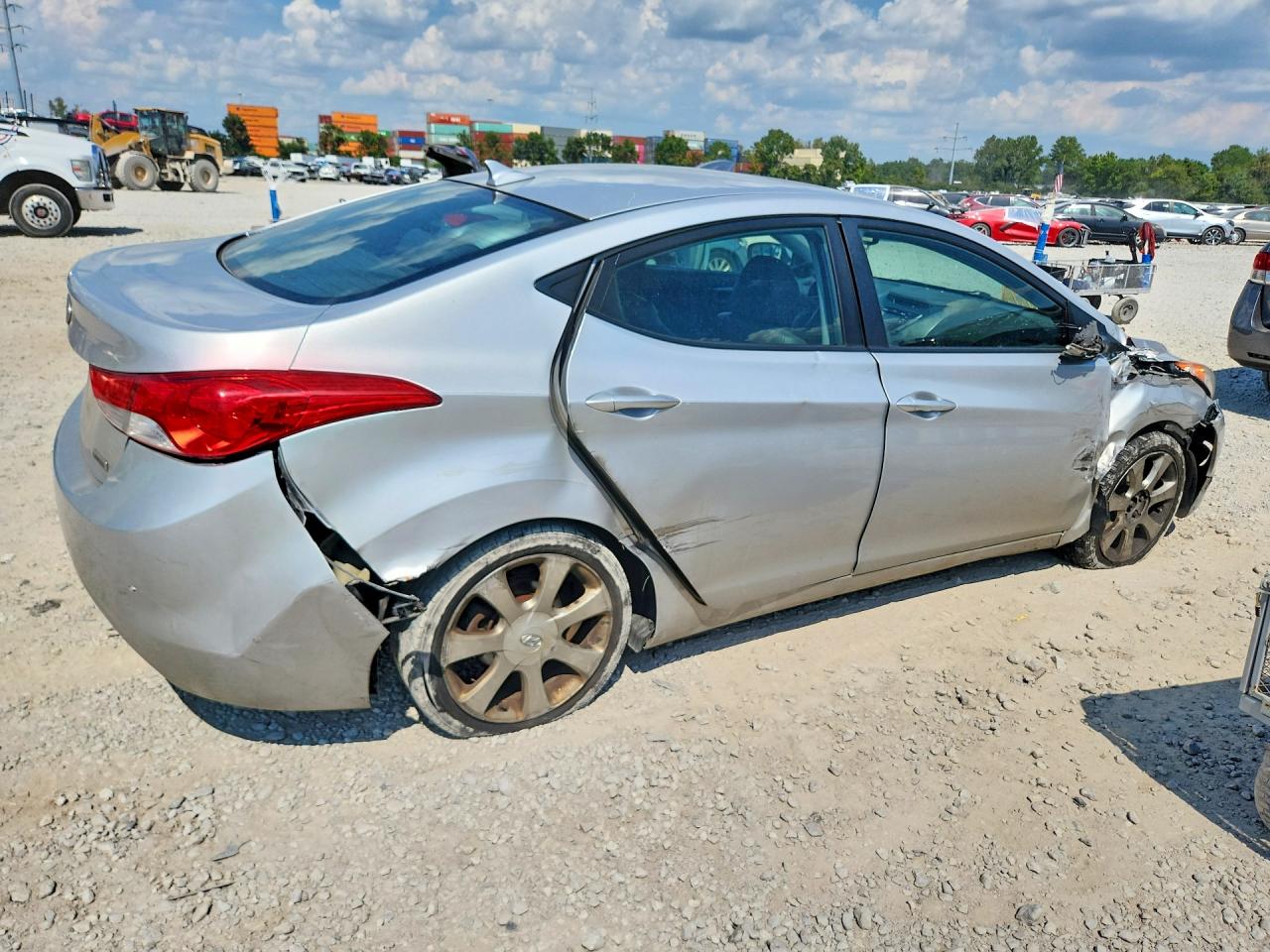 2013 Hyundai Elantra Limited Gray vin: KMHDH4AE6DU580151