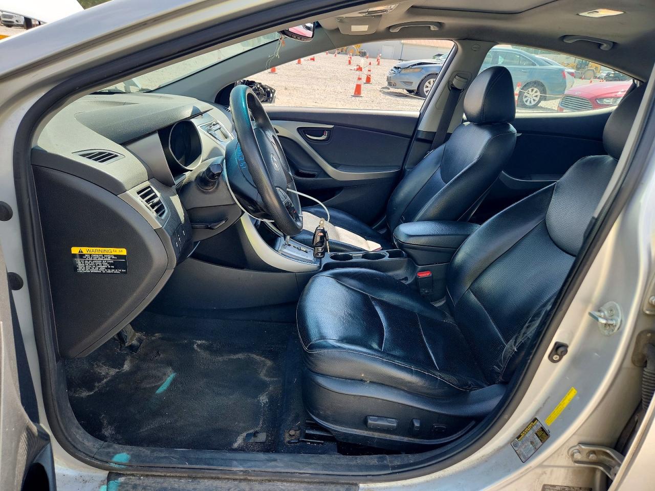 2013 Hyundai Elantra Limited Gray vin: KMHDH4AE6DU580151