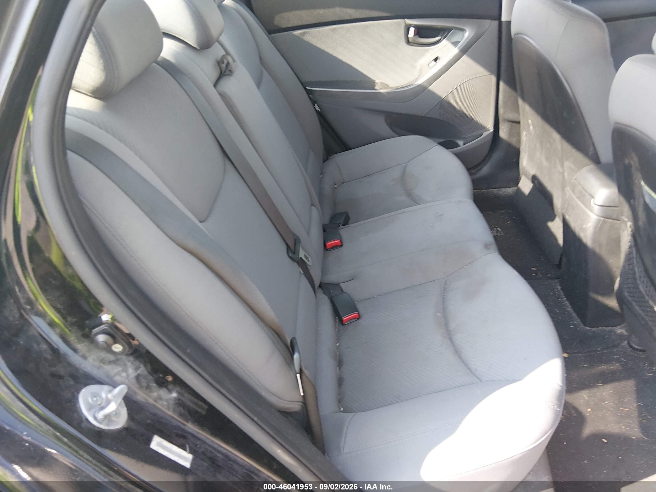 2013 Hyundai Elantra Gls Black vin: KMHDH4AE6DU598813