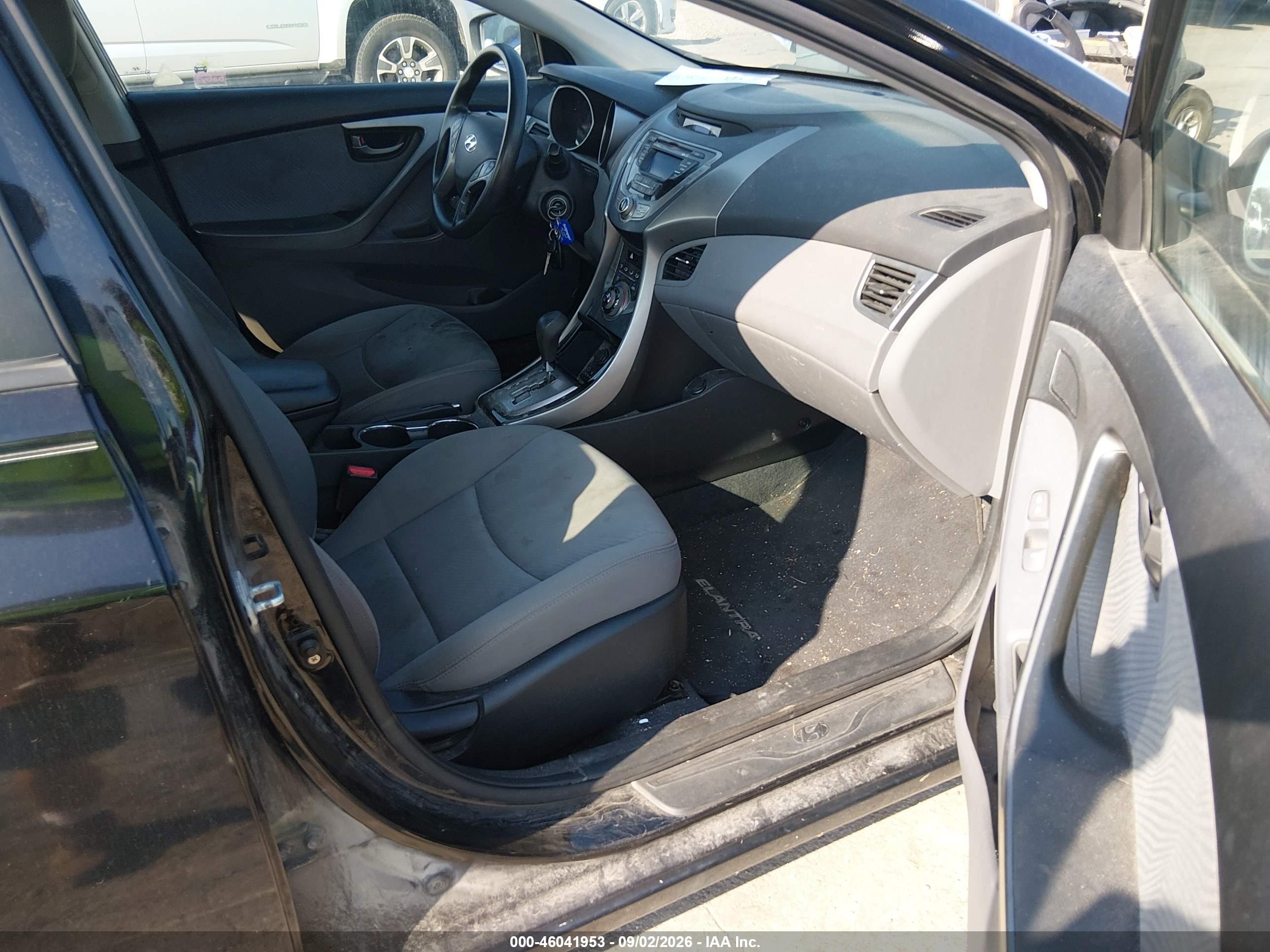 2013 Hyundai Elantra Gls Black vin: KMHDH4AE6DU598813