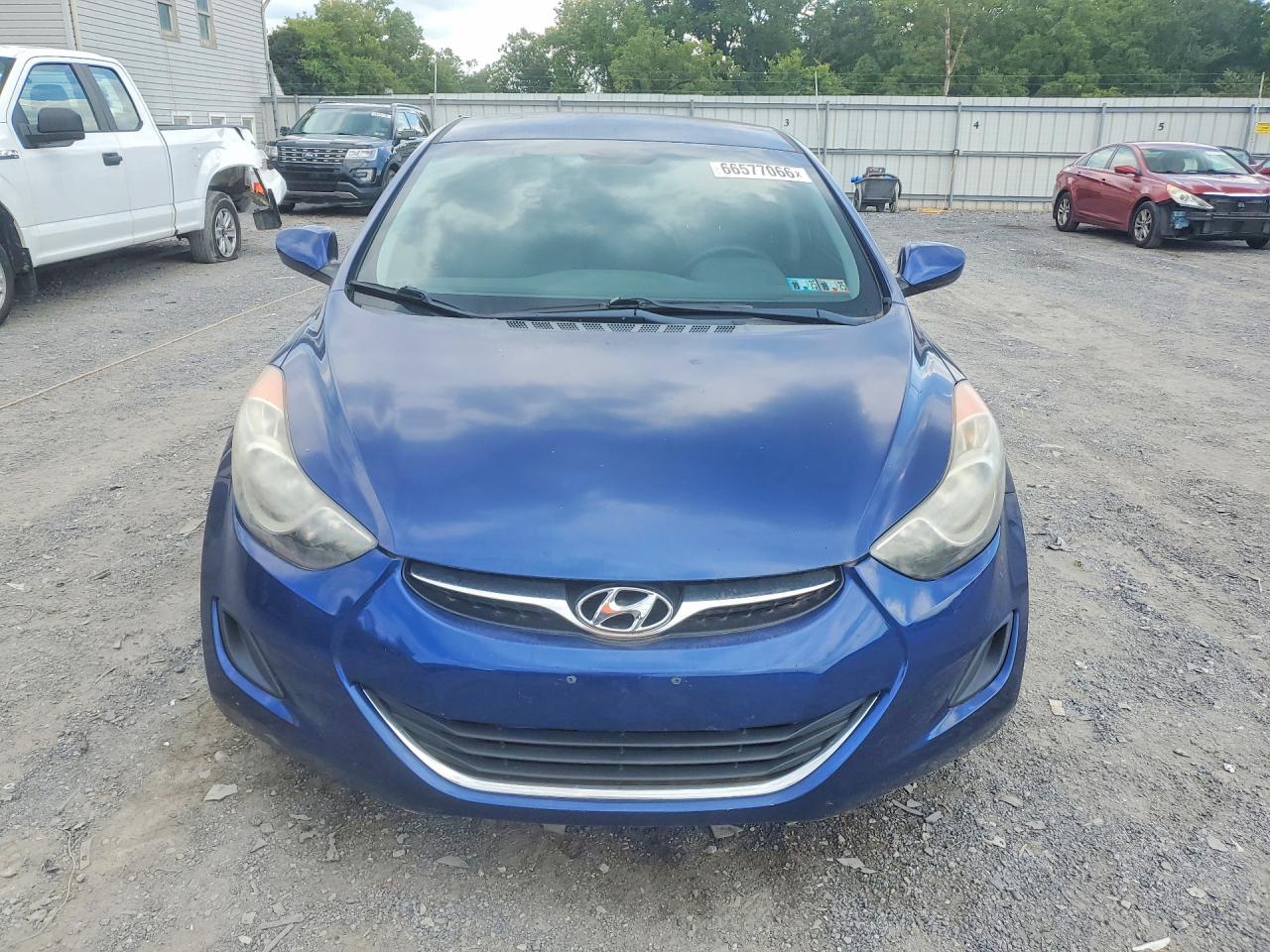 2013 Hyundai Elantra Gls Blue vin: KMHDH4AE6DU601452