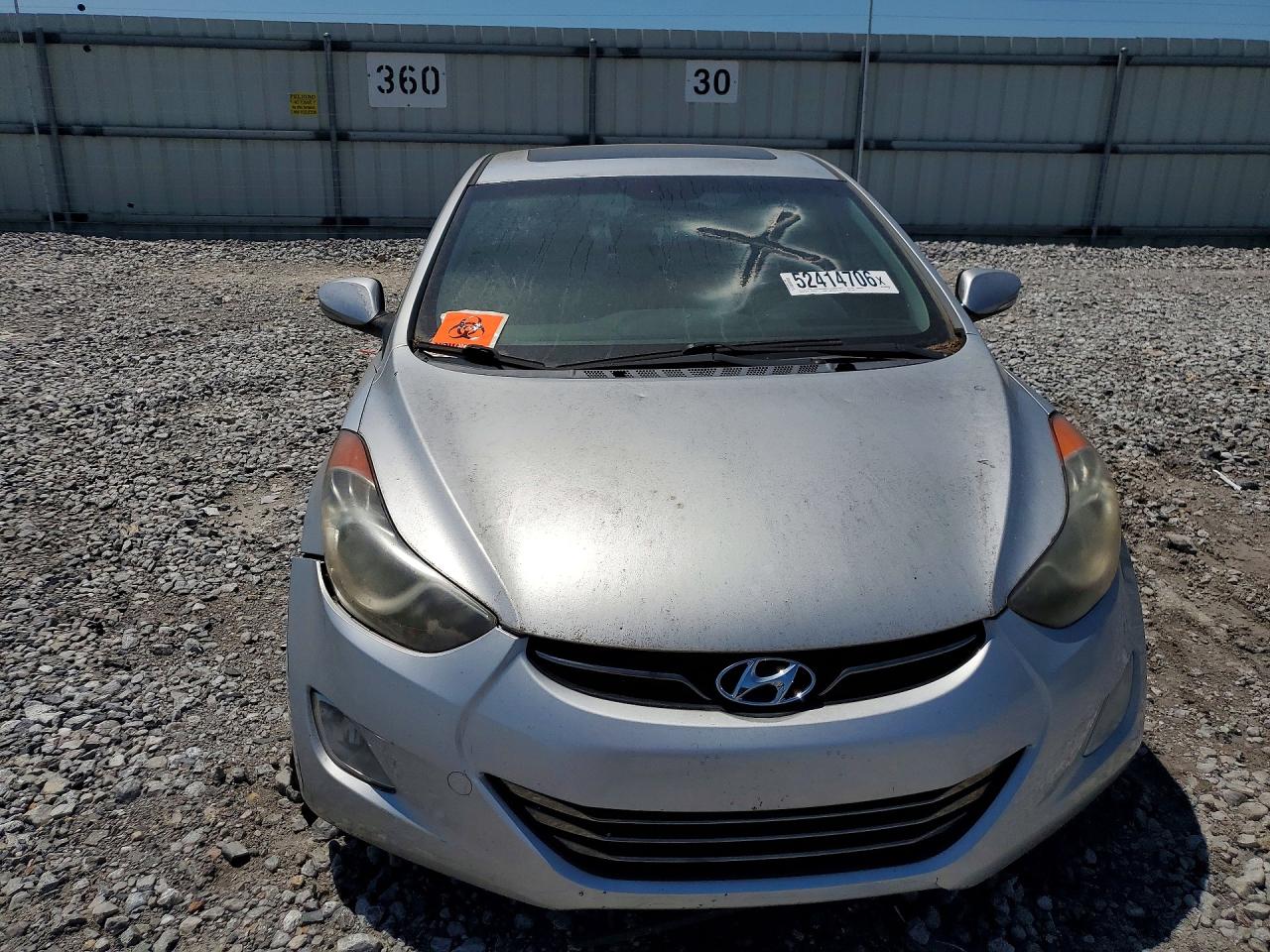 2013 Hyundai Elantra Limited Silver vin: KMHDH4AE6DU604111