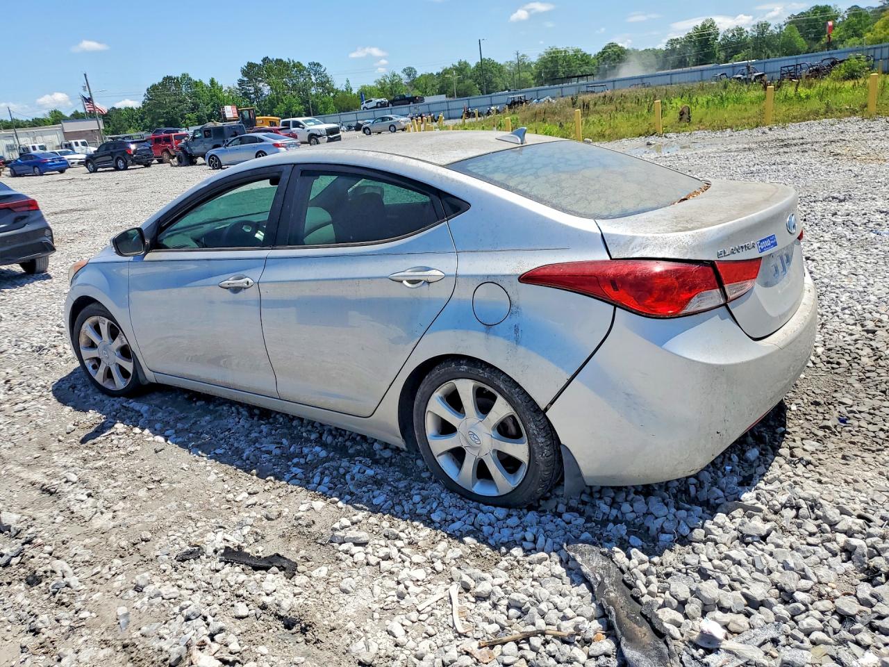 2013 Hyundai Elantra Limited Silver vin: KMHDH4AE6DU604111