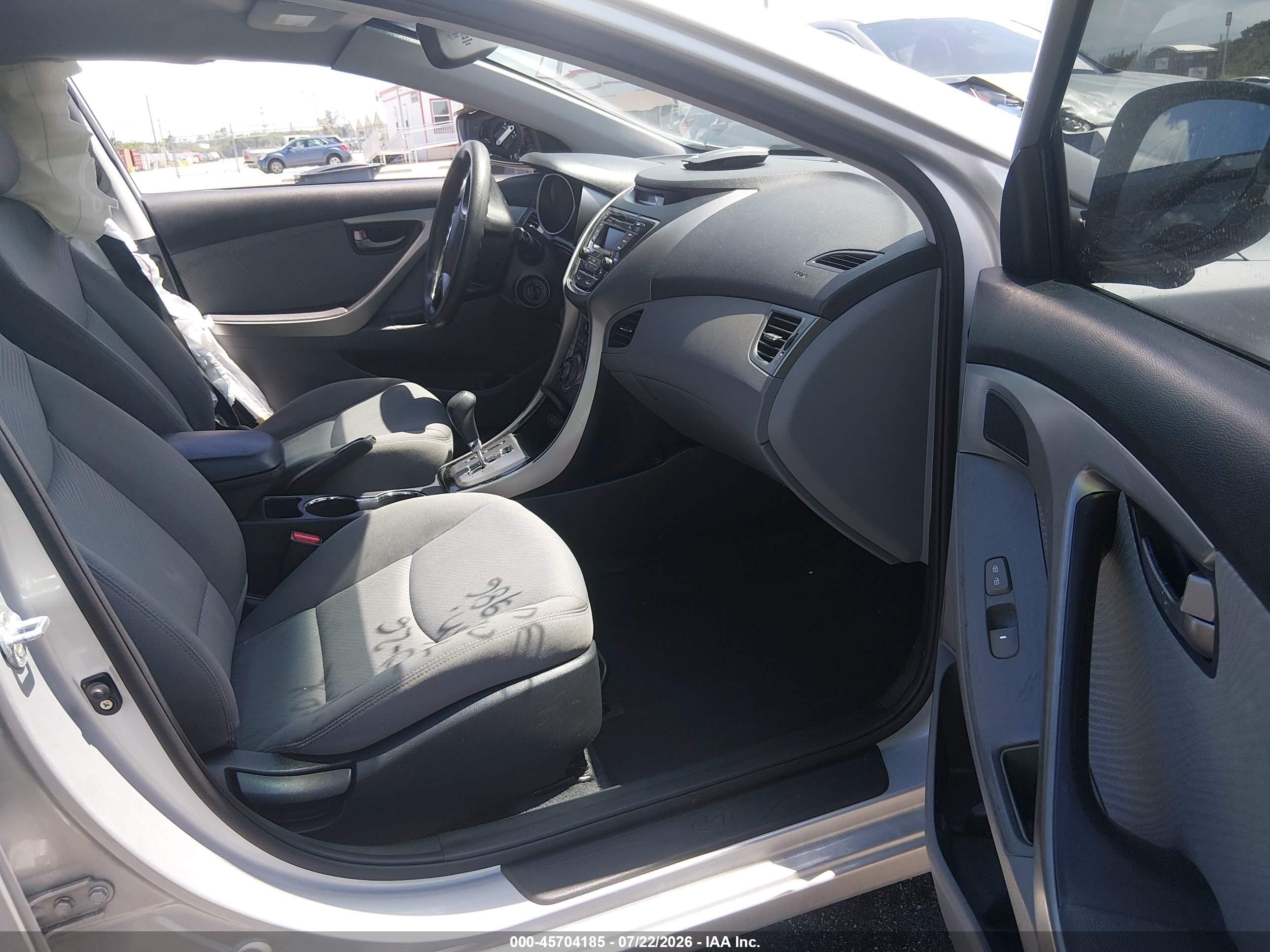 2013 Hyundai Elantra Gls Gray vin: KMHDH4AE6DU664065