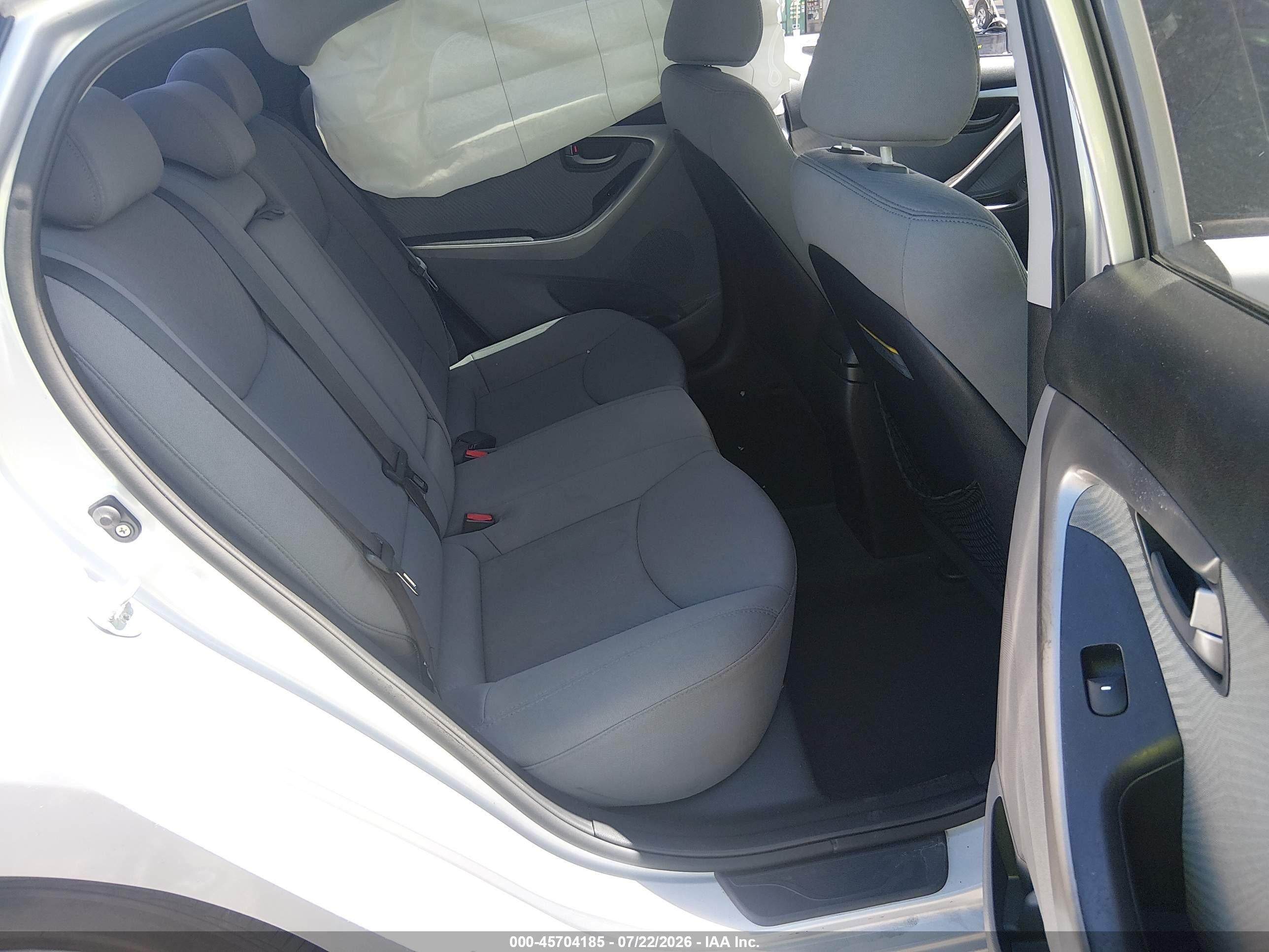 2013 Hyundai Elantra Gls Gray vin: KMHDH4AE6DU664065
