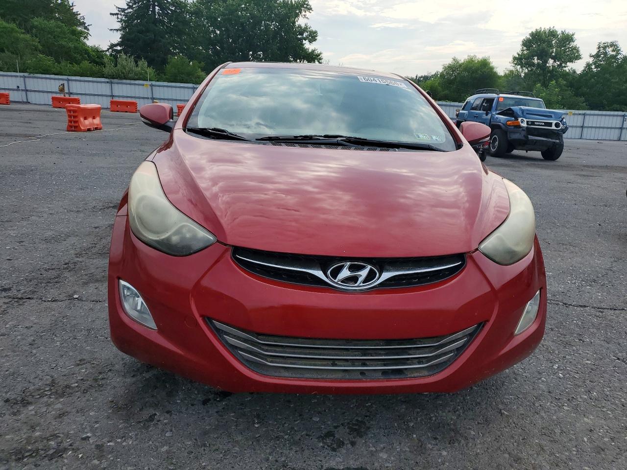 2013 Hyundai Elantra Limited Maroon vin: KMHDH4AE6DU696594