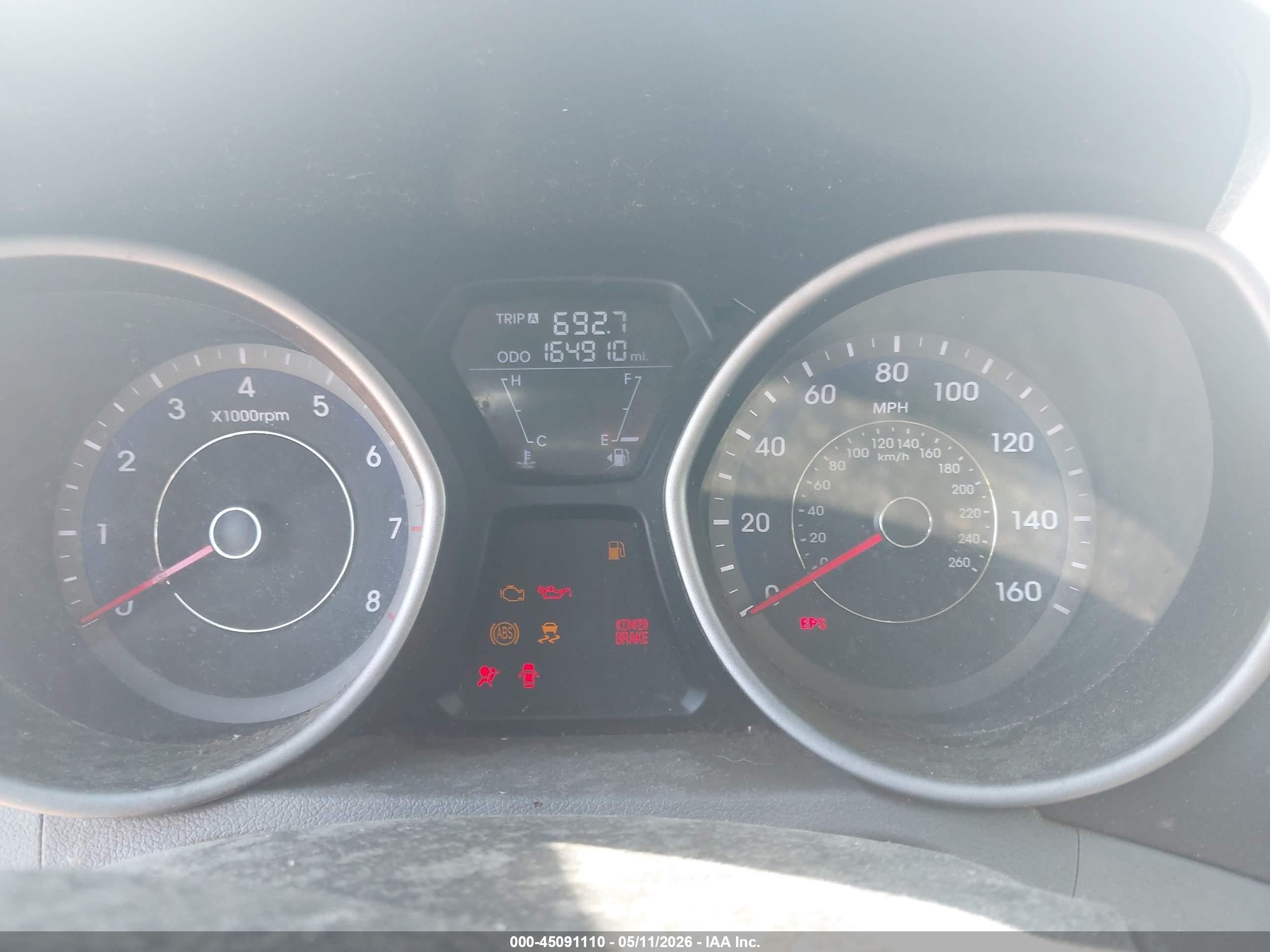 2013 Hyundai Elantra Gls Black vin: KMHDH4AE6DU717959