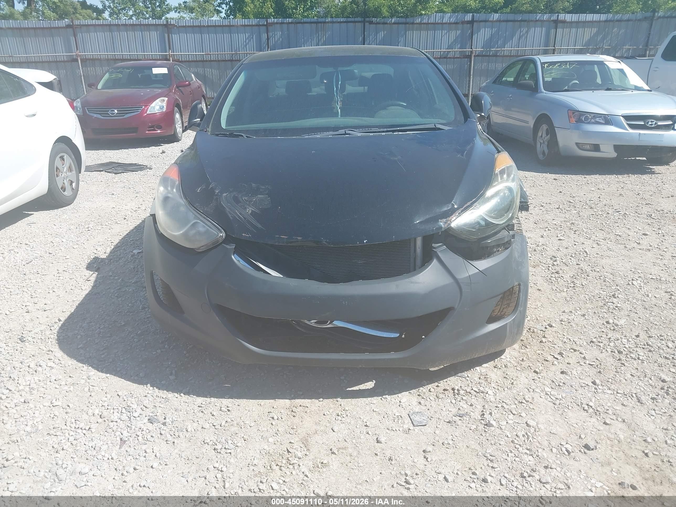 2013 Hyundai Elantra Gls Black vin: KMHDH4AE6DU717959