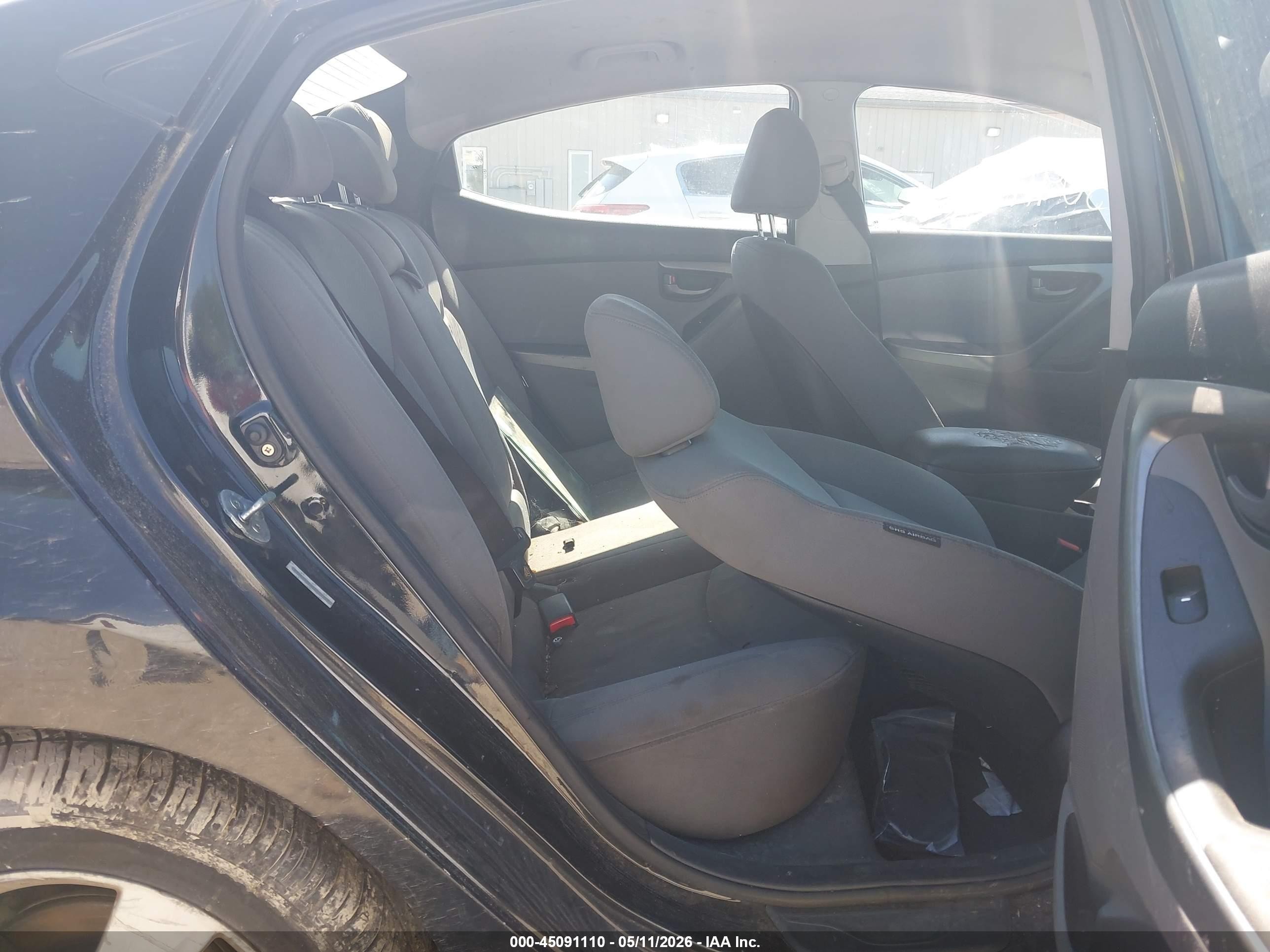 2013 Hyundai Elantra Gls Black vin: KMHDH4AE6DU717959
