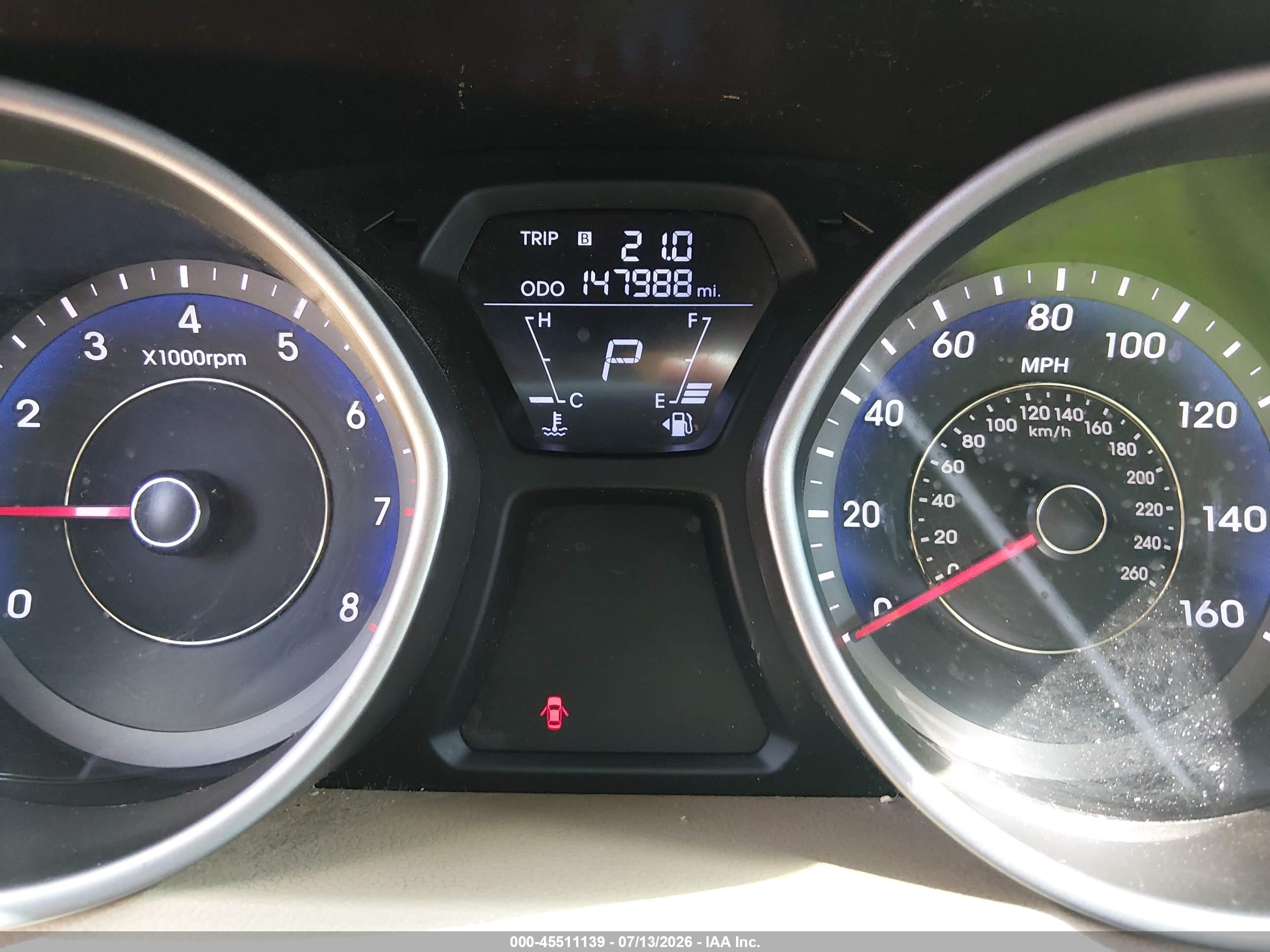 2013 Hyundai Elantra Gls (ulsan Plant) Burgundy vin: KMHDH4AE6DU726029