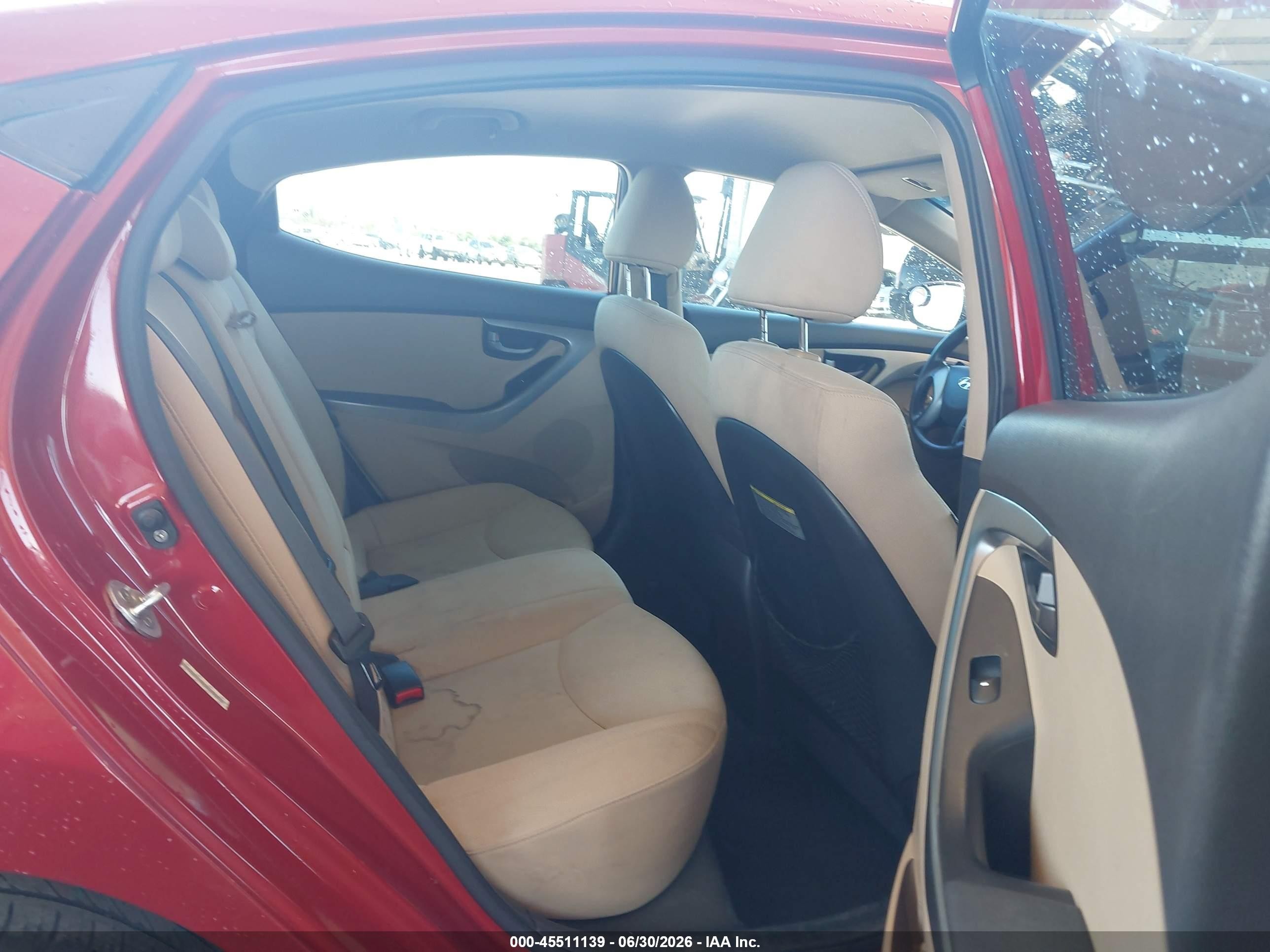 2013 Hyundai Elantra Gls (ulsan Plant) Burgundy vin: KMHDH4AE6DU726029