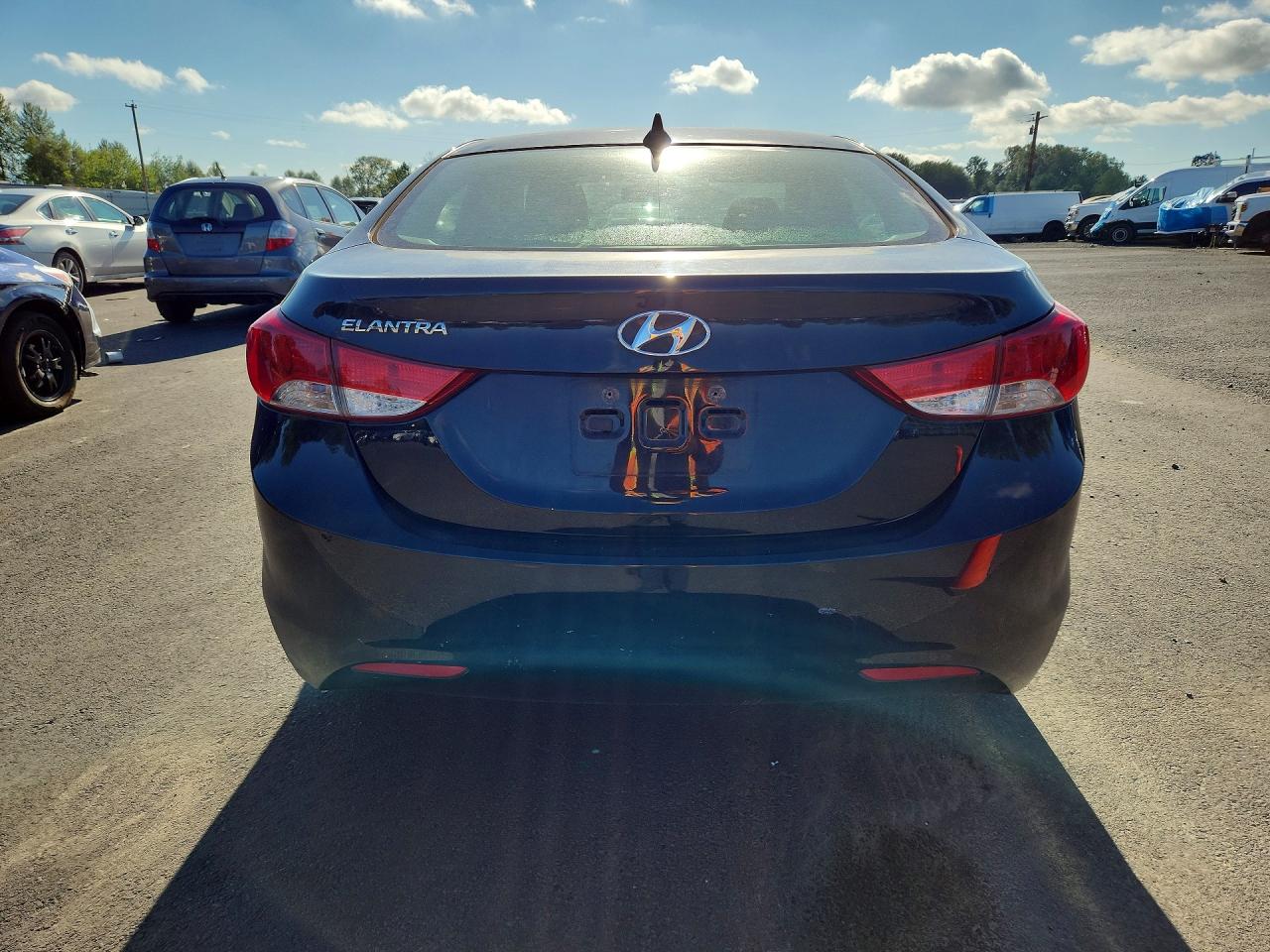 2013 Hyundai Elantra Gls Black vin: KMHDH4AE6DU735877